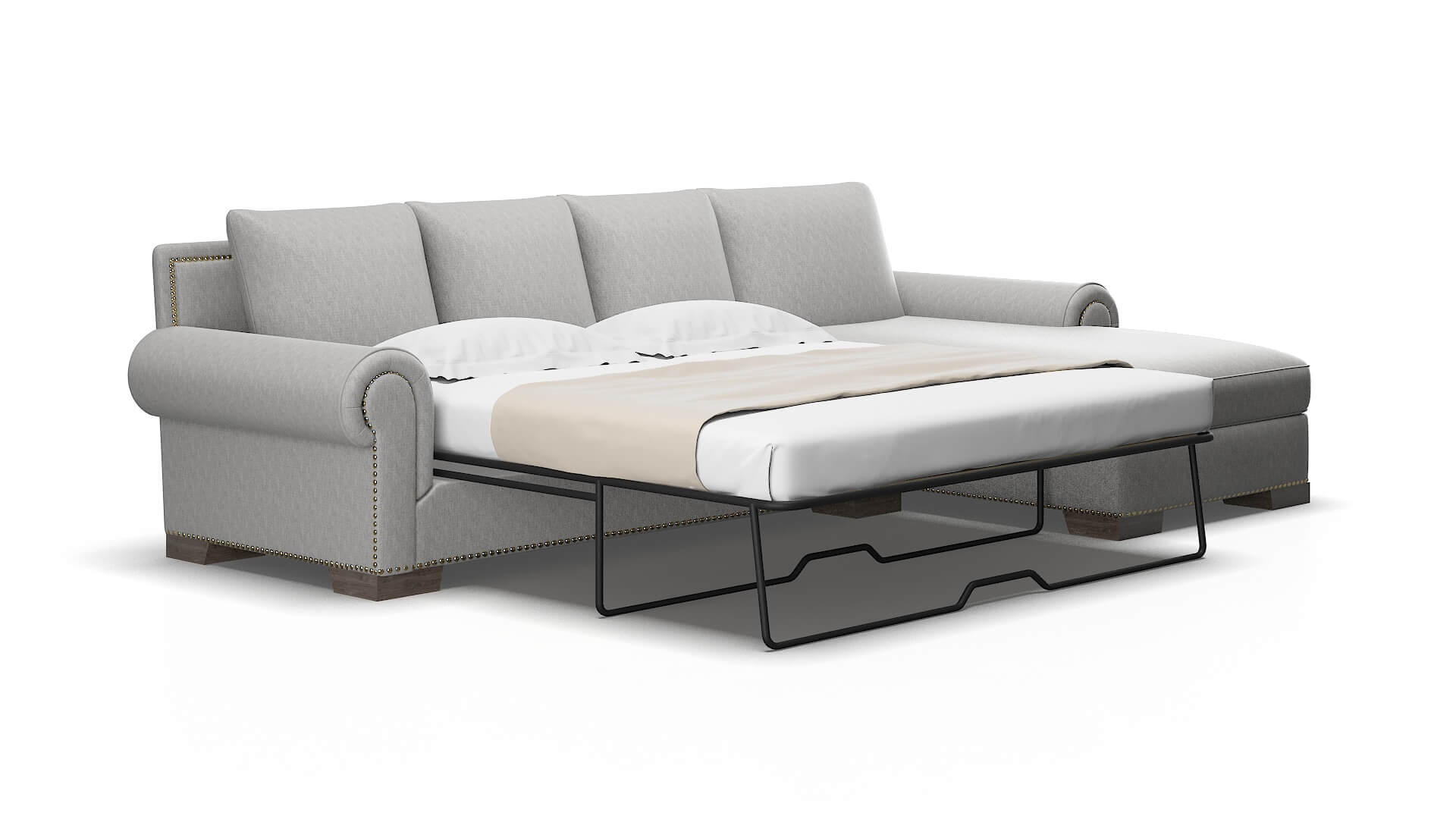 James Bungalow graphite Panel sleeper Espresso Legs  2