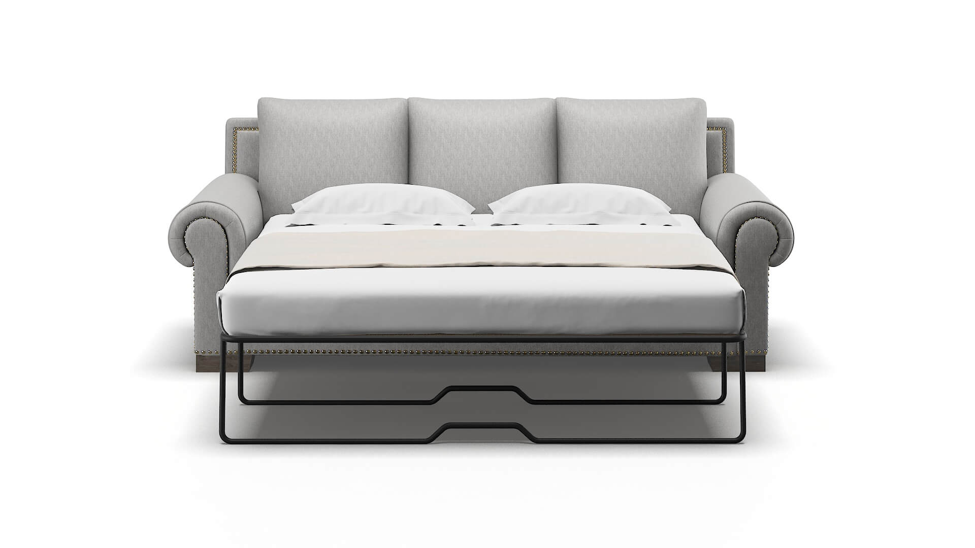 James Bungalow Graphite Sofa Sleeper Espresso legs 1
