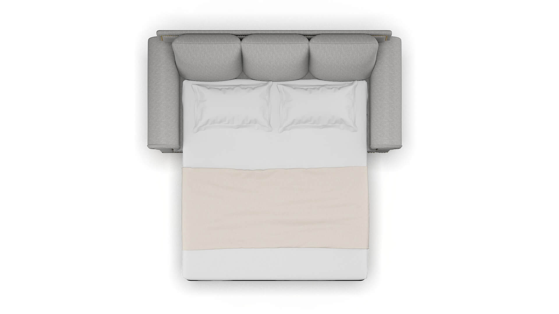 James Bungalow Graphite Sofa Sleeper Espresso legs 3