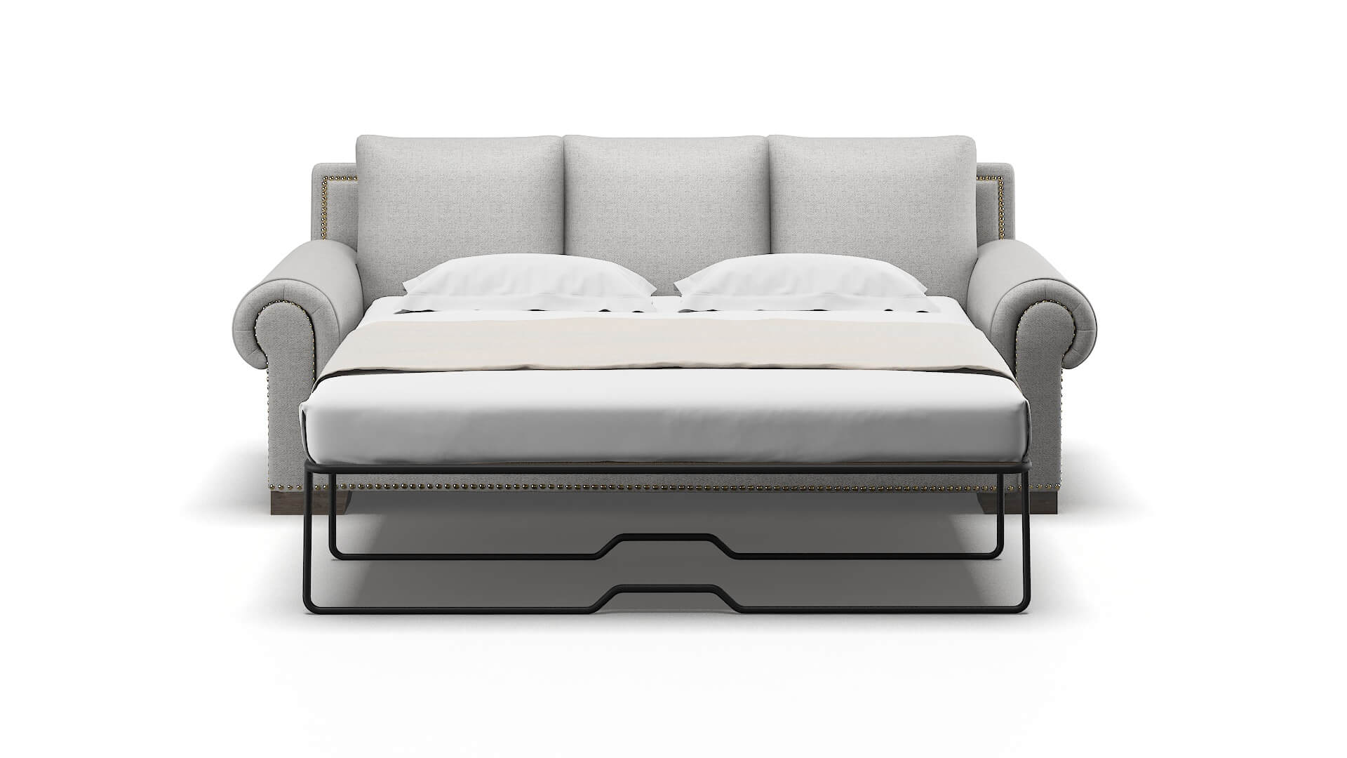 James Catalina Silver Sofa Sleeper Espresso legs 1