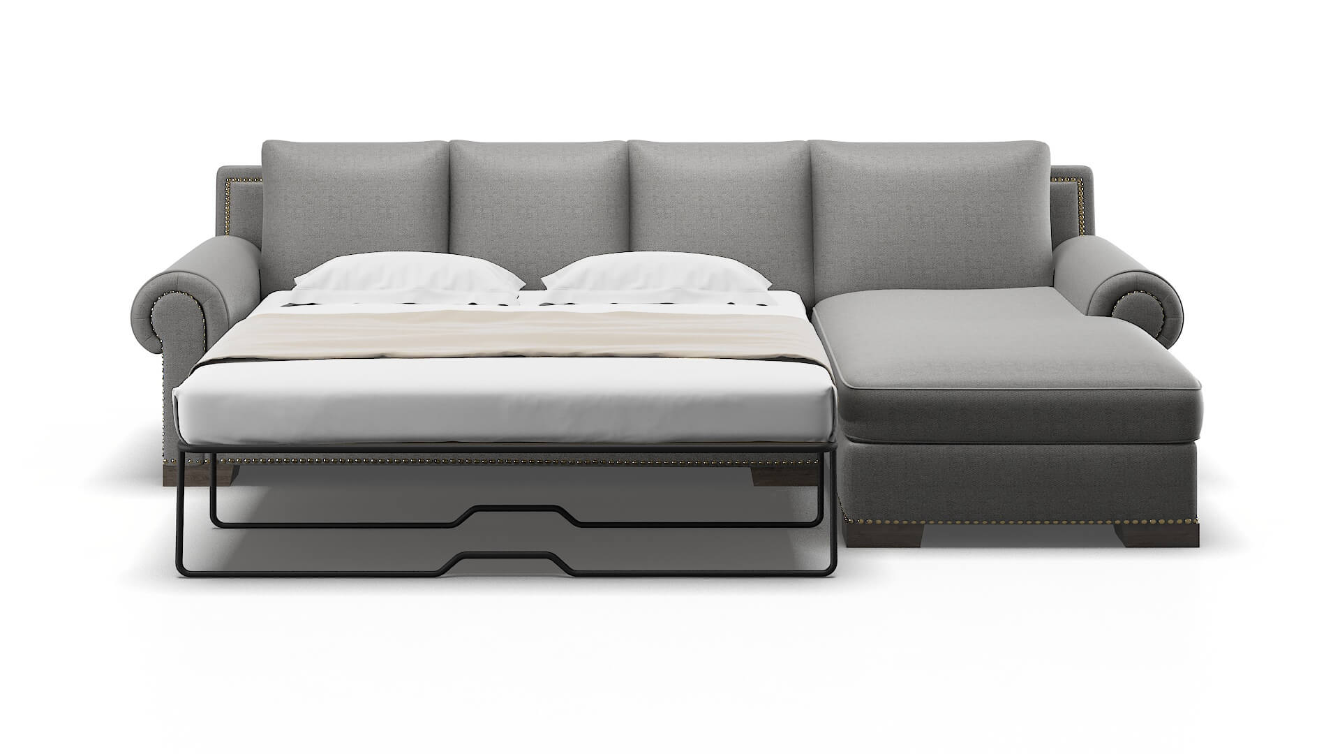 James Catalina Steel Panel Sleeper Espresso legs 1