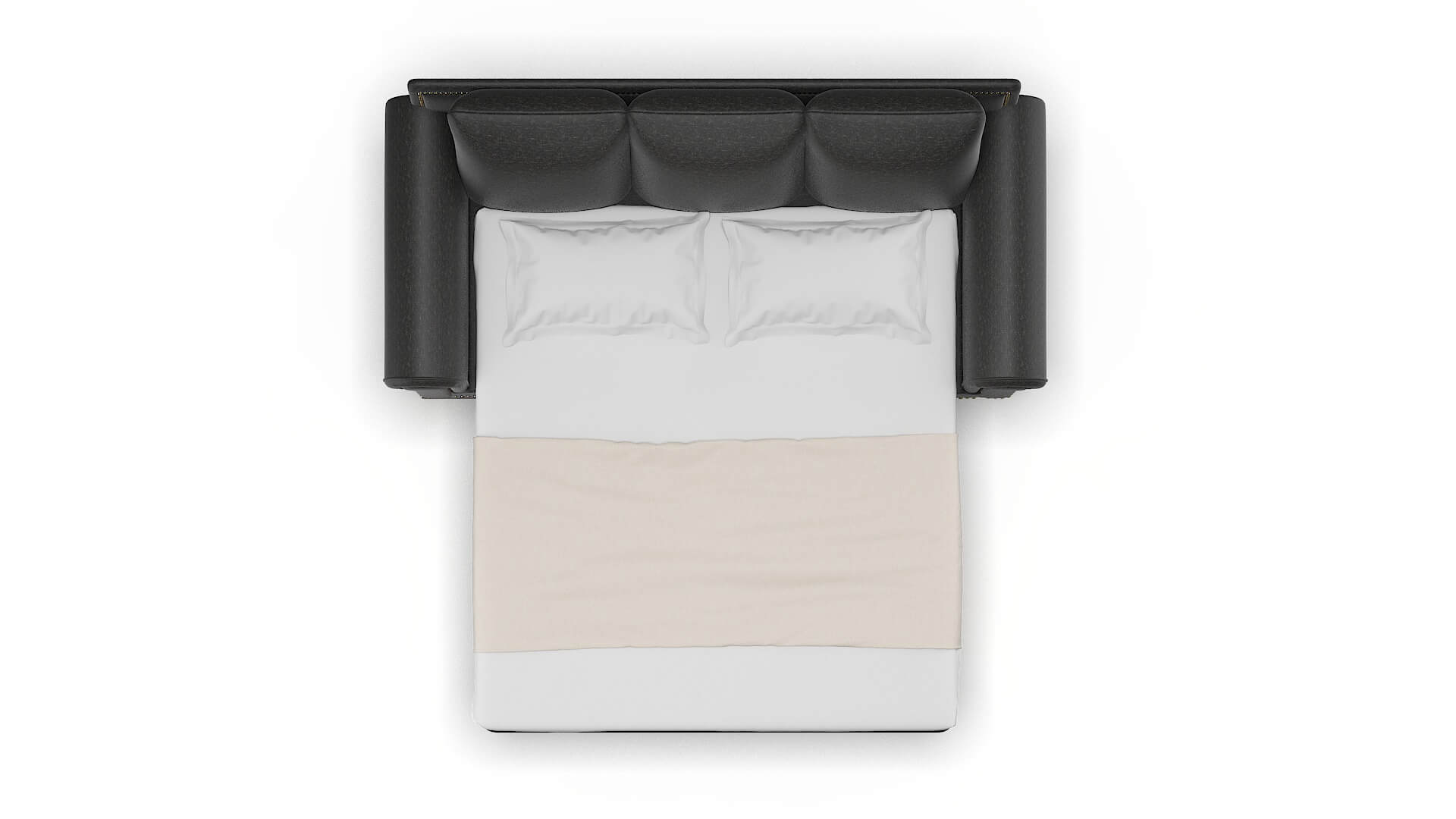 James Chance Denim Sofa Sleeper Espresso legs 3