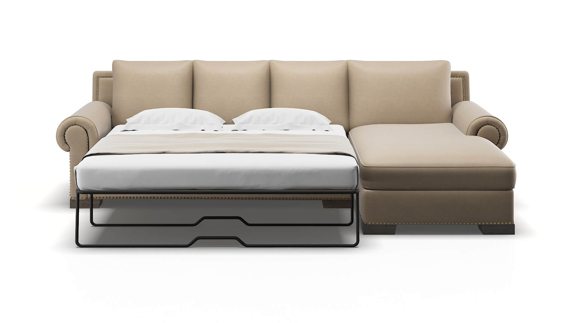 James Chance Platinum Panel Sleeper Espresso legs 1