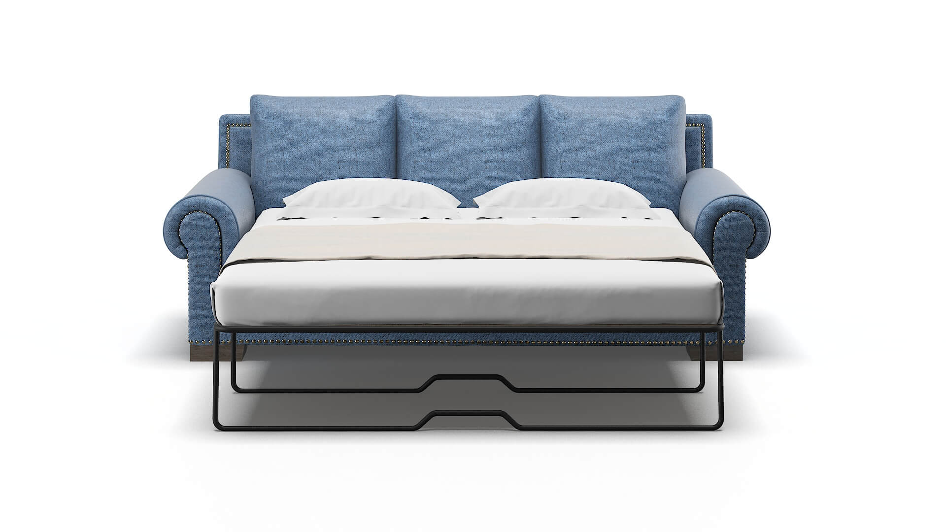 James Clyde Deep_ocean Sofa Sleeper Espresso legs 1