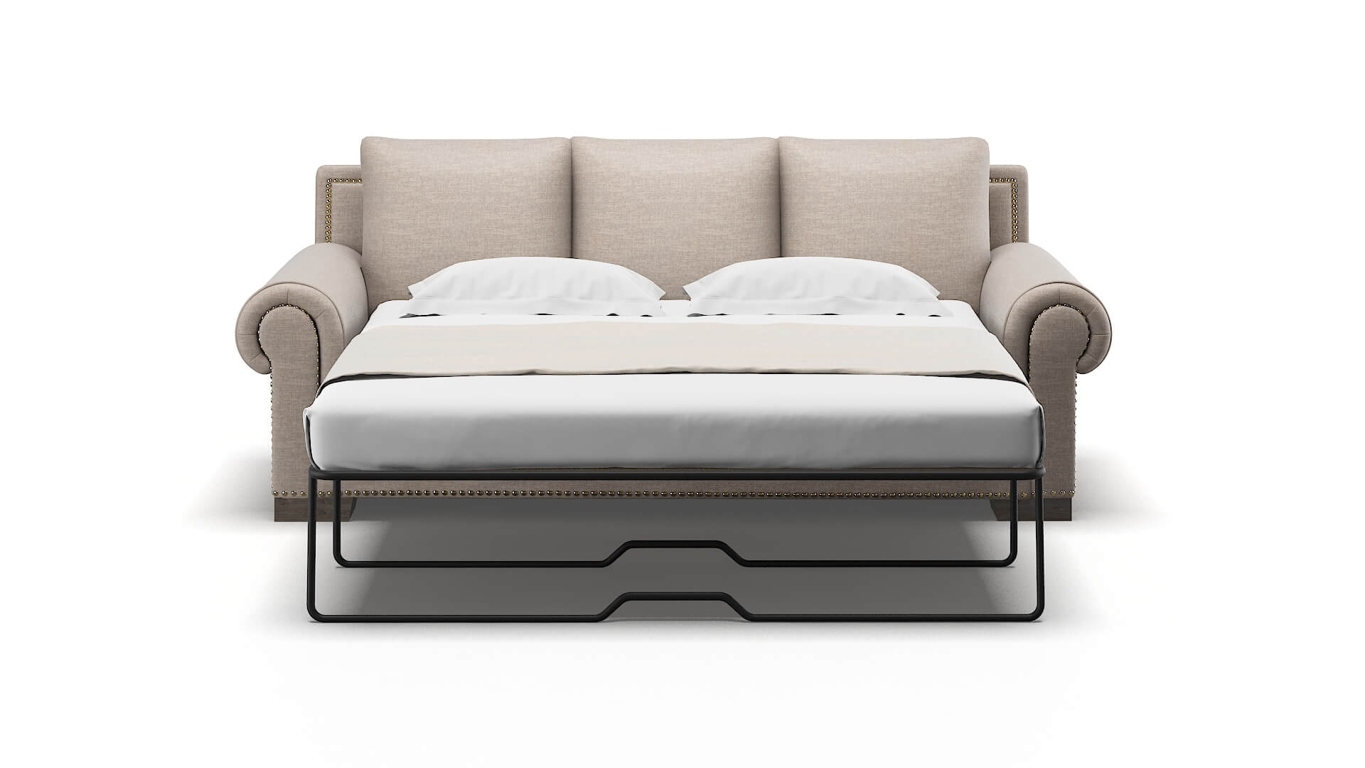 James Clyde Dolphin Sofa Sleeper Espresso legs 1