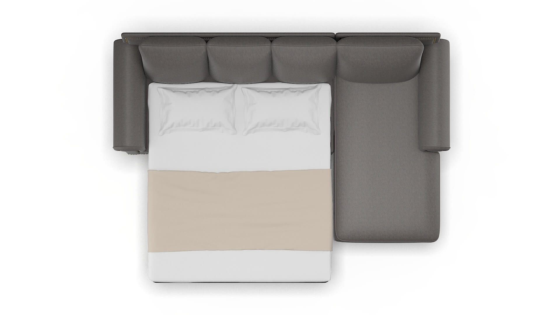 James Cosmo Charcoal Panel Sleeper Espresso legs 3