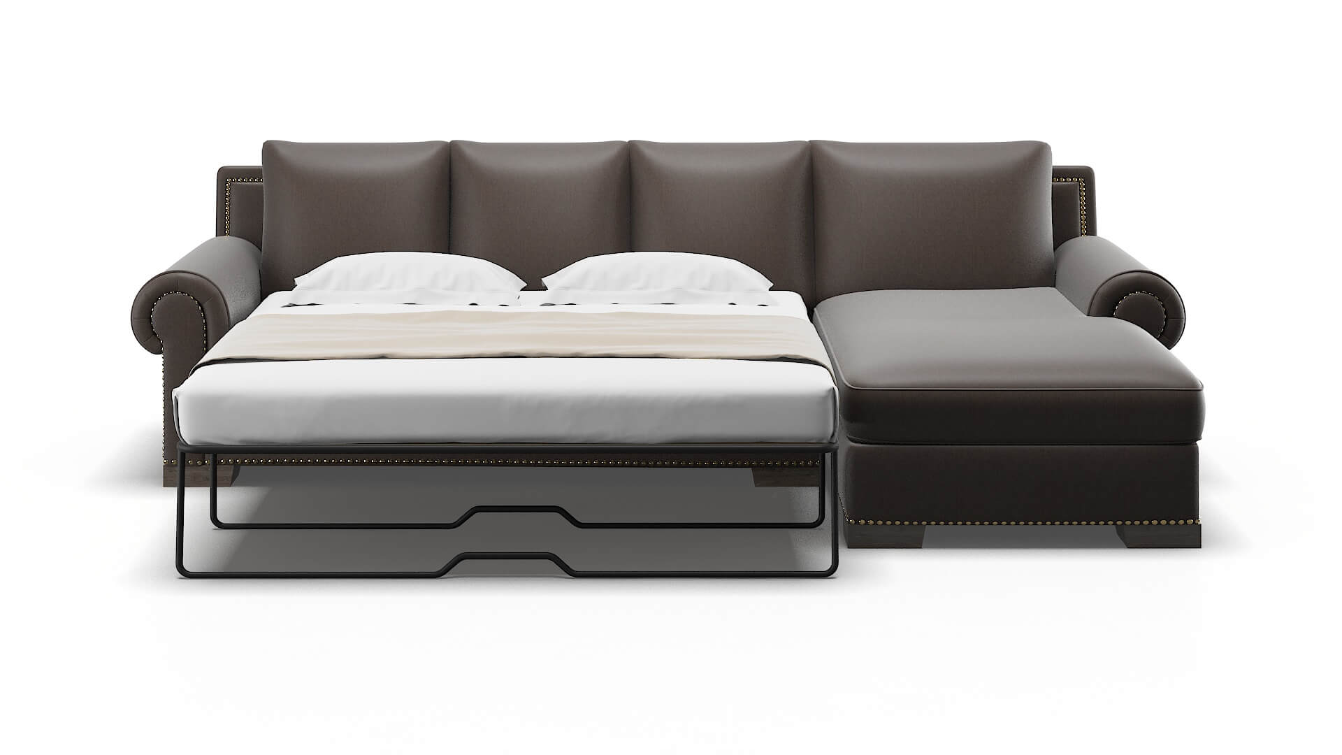 James Cosmo Chocolate Panel Sleeper Espresso legs 1