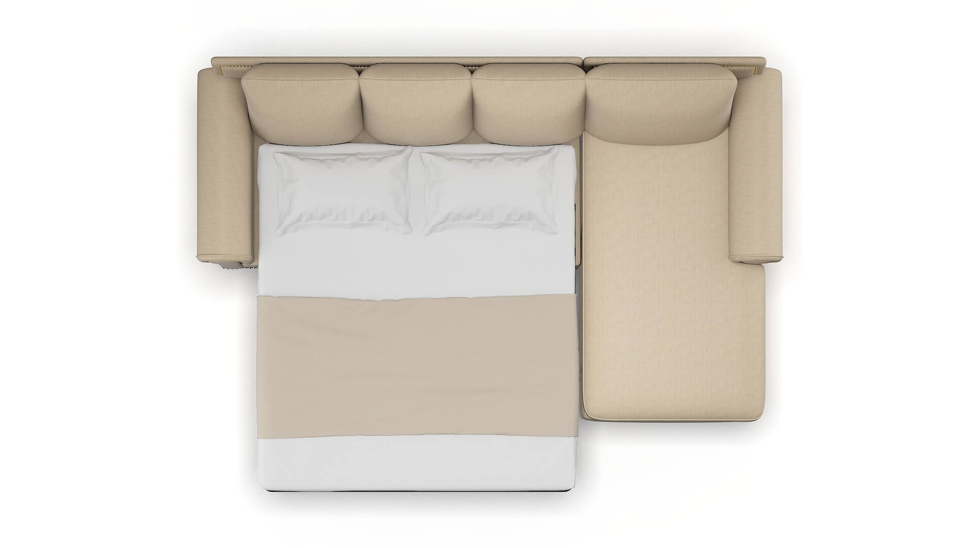 James Cosmo Fawn Panel Sleeper Espresso legs 3