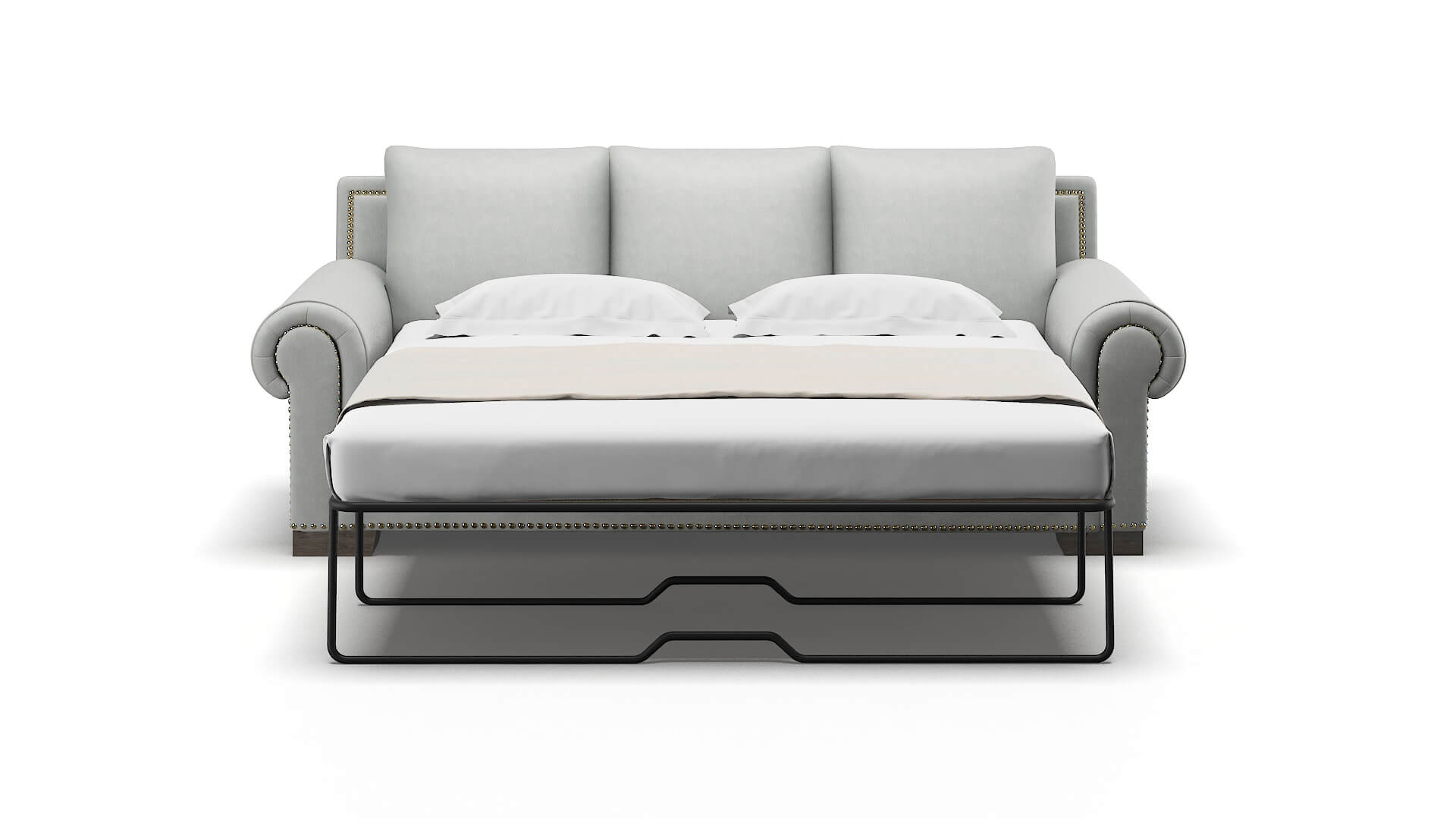 James Dawson Platinum Sofa Sleeper Espresso legs 1