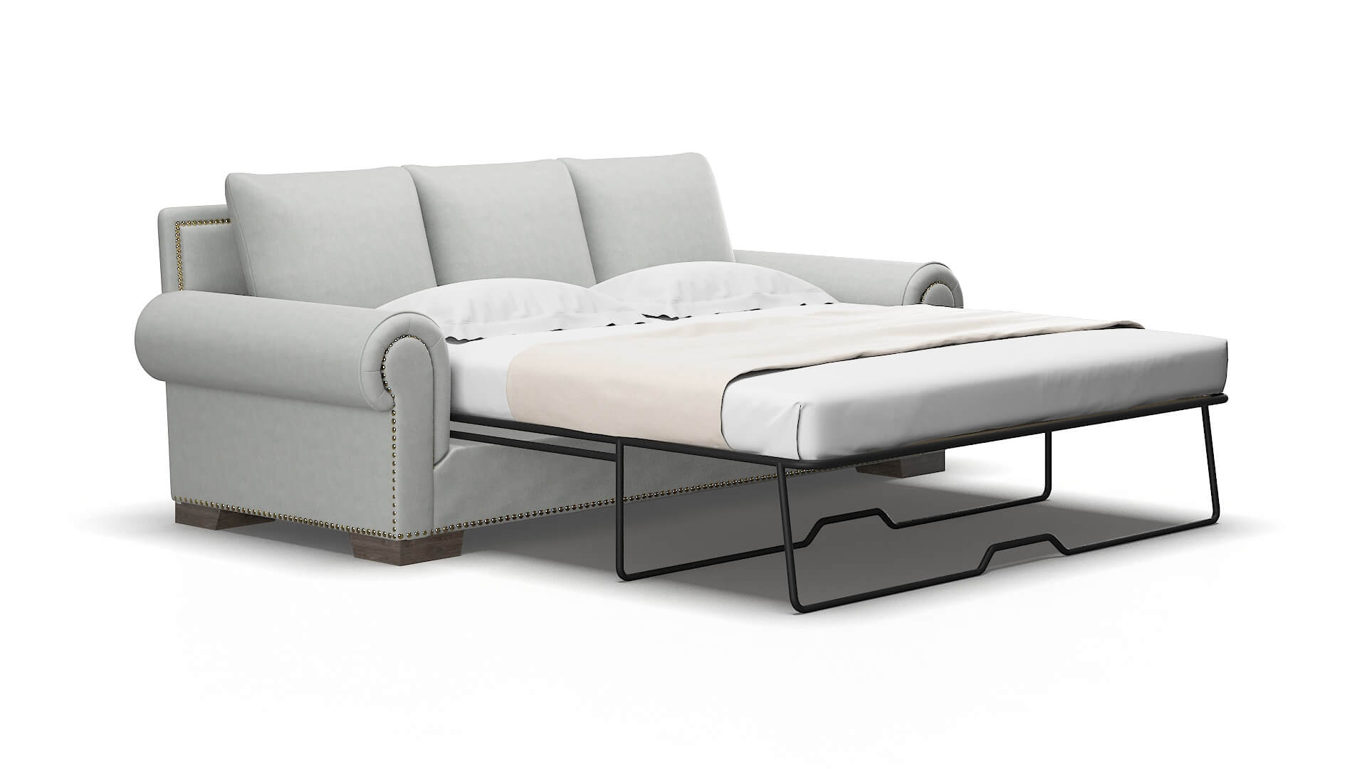 James Dawson Platinum Sofa Sleeper Espresso legs 2