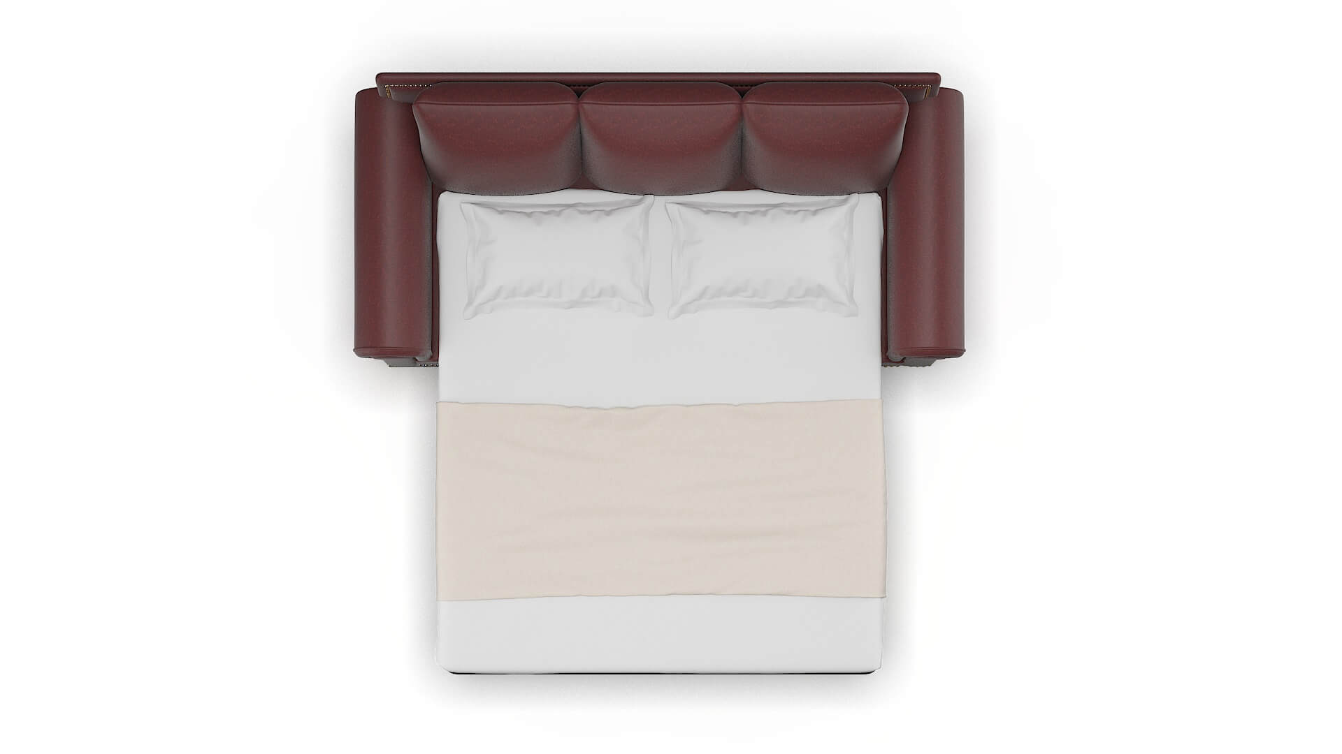 James Derby Berry Sofa Sleeper Espresso legs 3