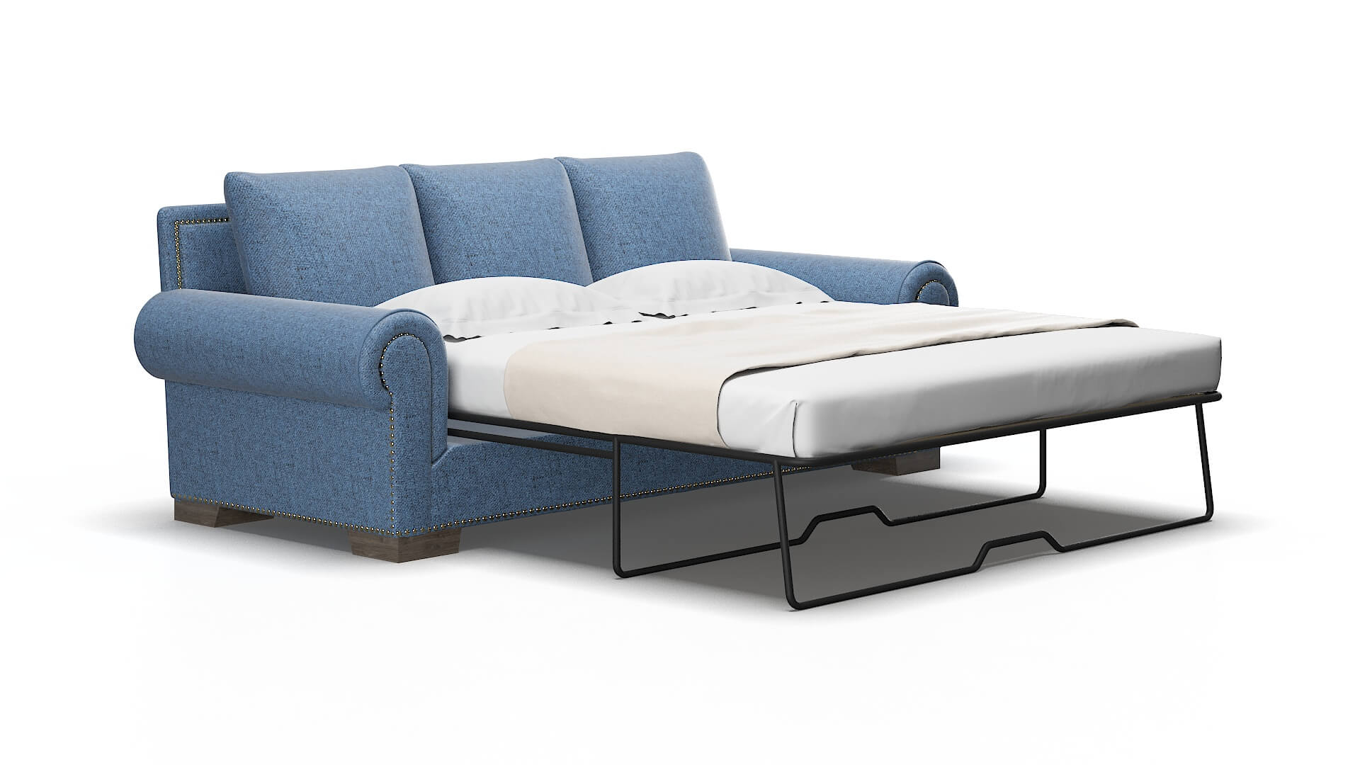 James Derby navy Sofa sleeper Espresso Legs  2