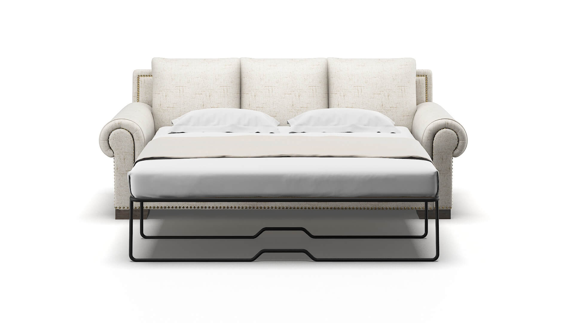 James Derby Taupe Sofa Sleeper Espresso legs 1