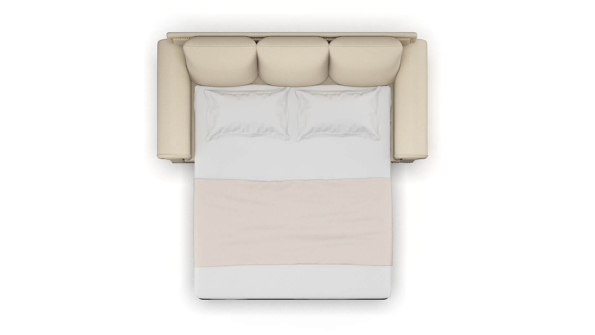 James Dream_d Almond Sofa Sleeper Espresso legs 3