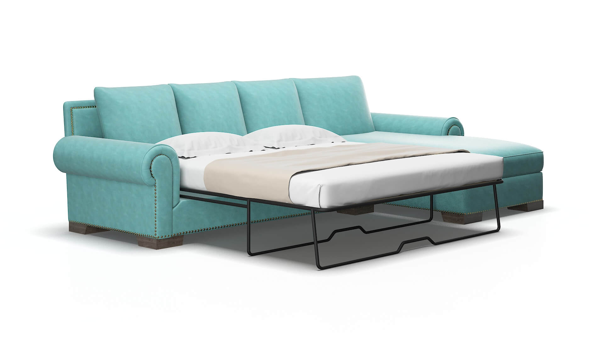 James Dream_d french_blue Panel sleeper Espresso Legs  2