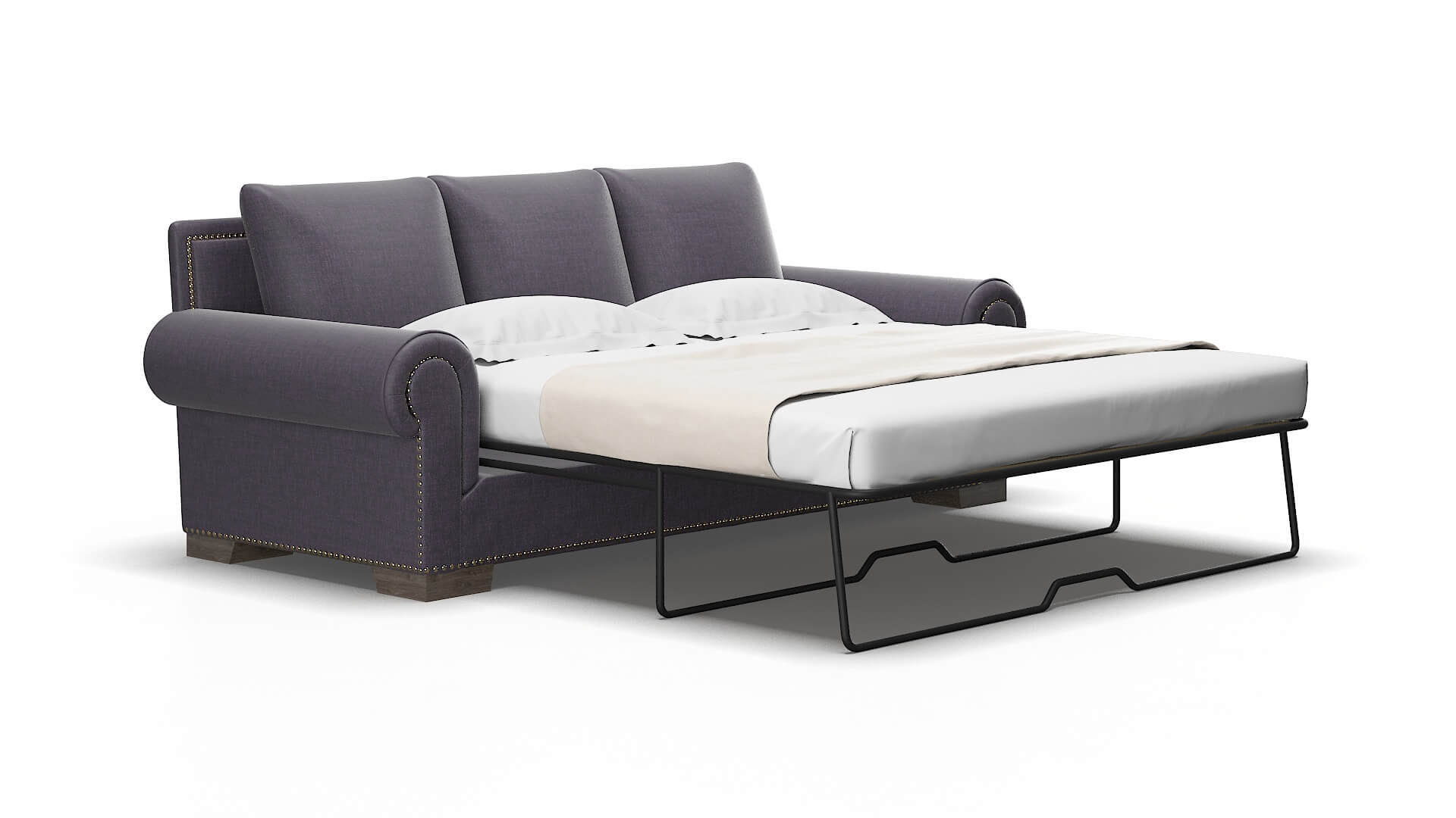 James Durham Ink Sofa Sleeper Espresso legs 2