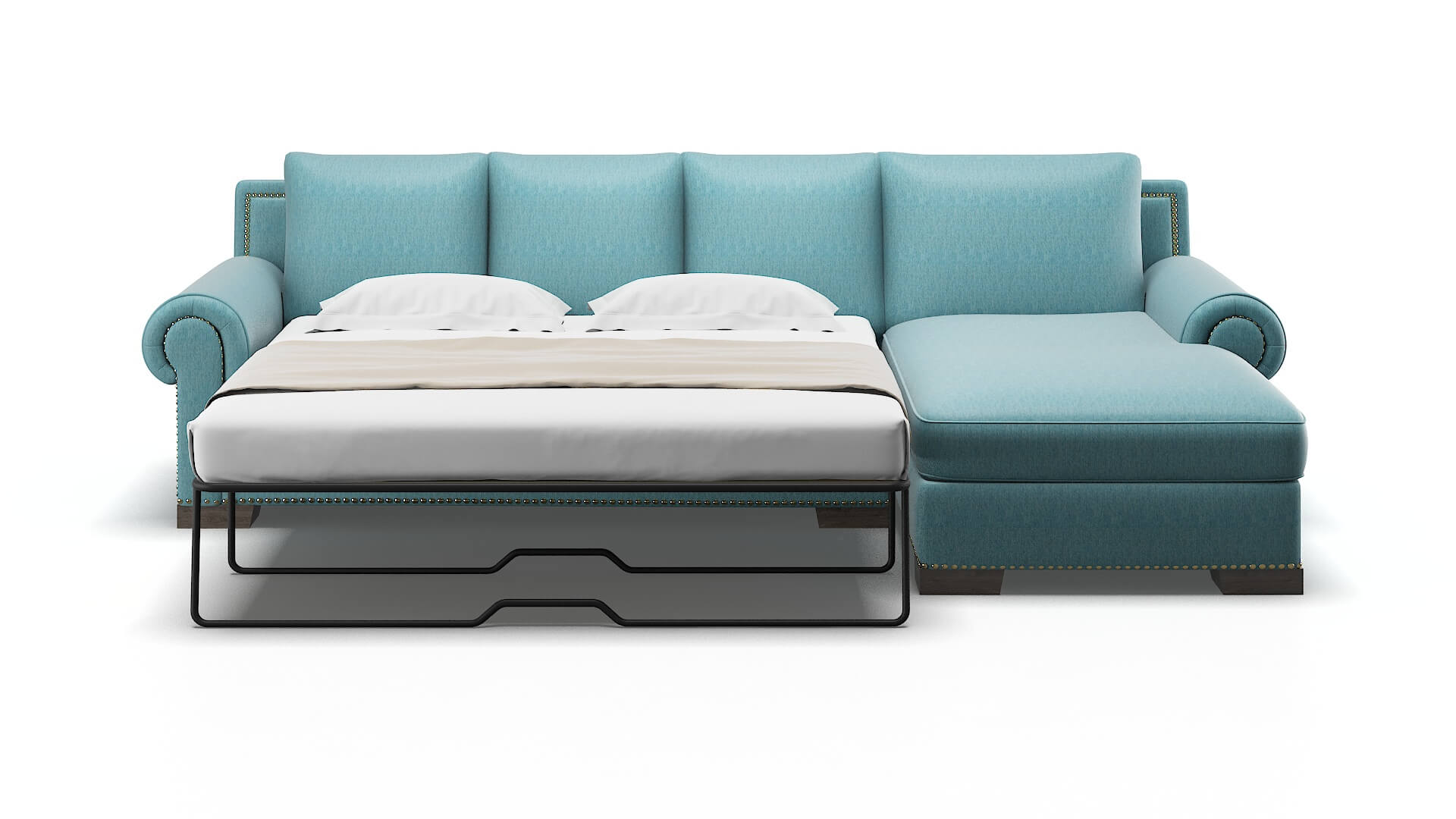 James Durham Pine Panel Sleeper Espresso legs 1