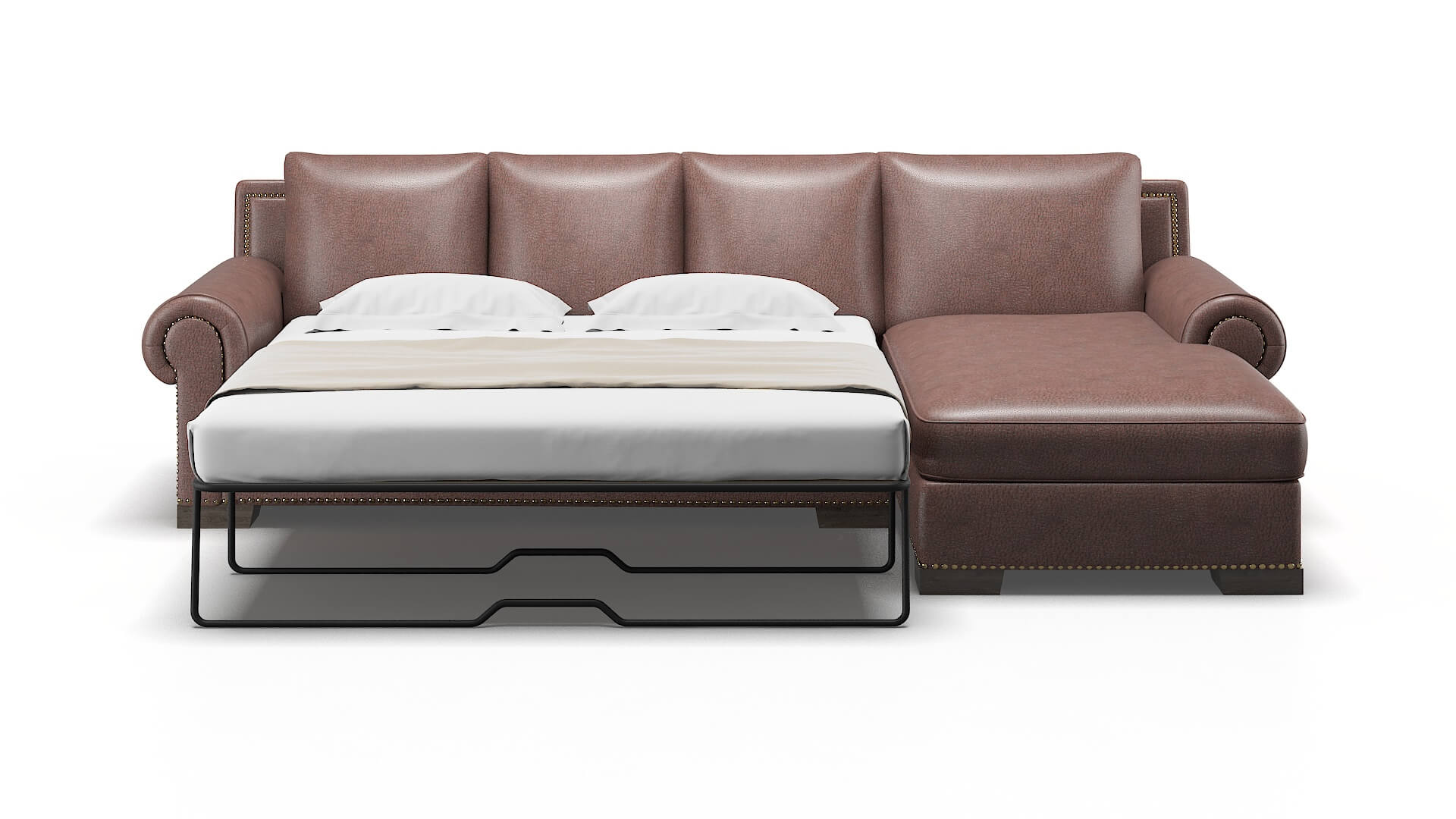 James Ford Brown Panel Sleeper Espresso legs 1