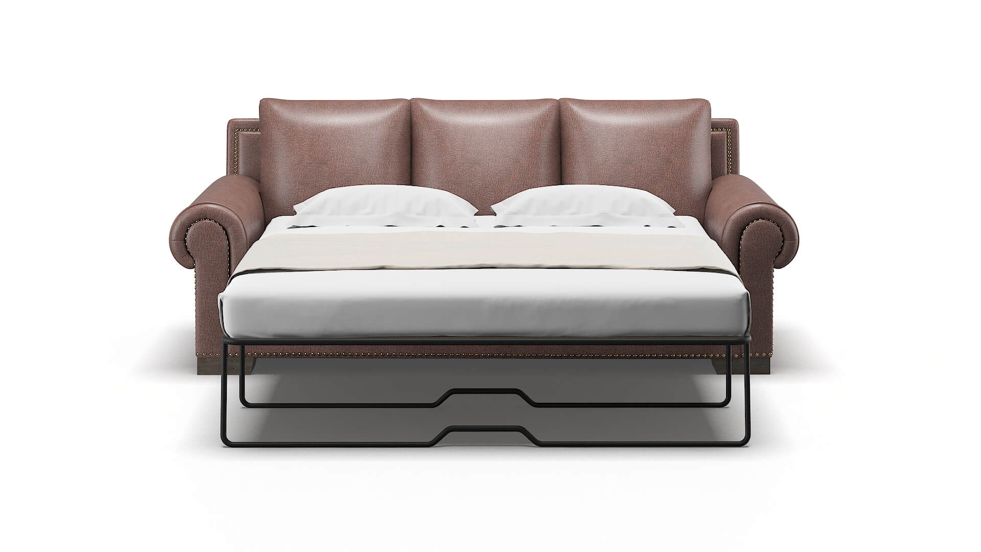 James Ford Brown Sofa Sleeper Espresso legs 1