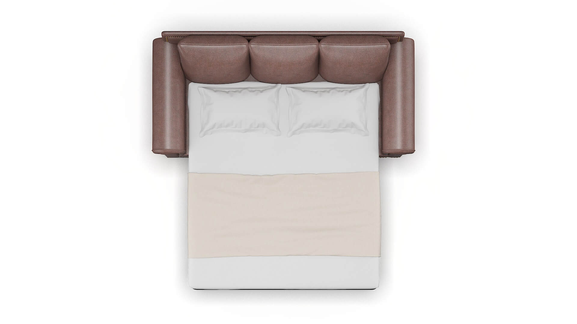 James Ford Brown Sofa Sleeper Espresso legs 3