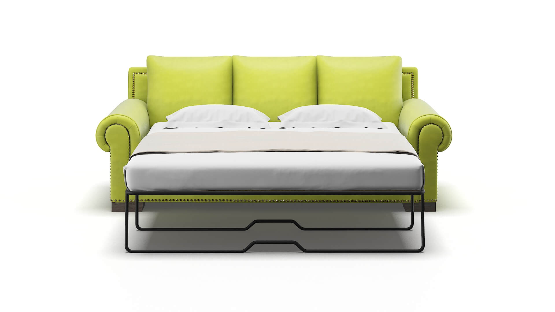 James Hathaway Apple Sofa Sleeper Espresso legs 1