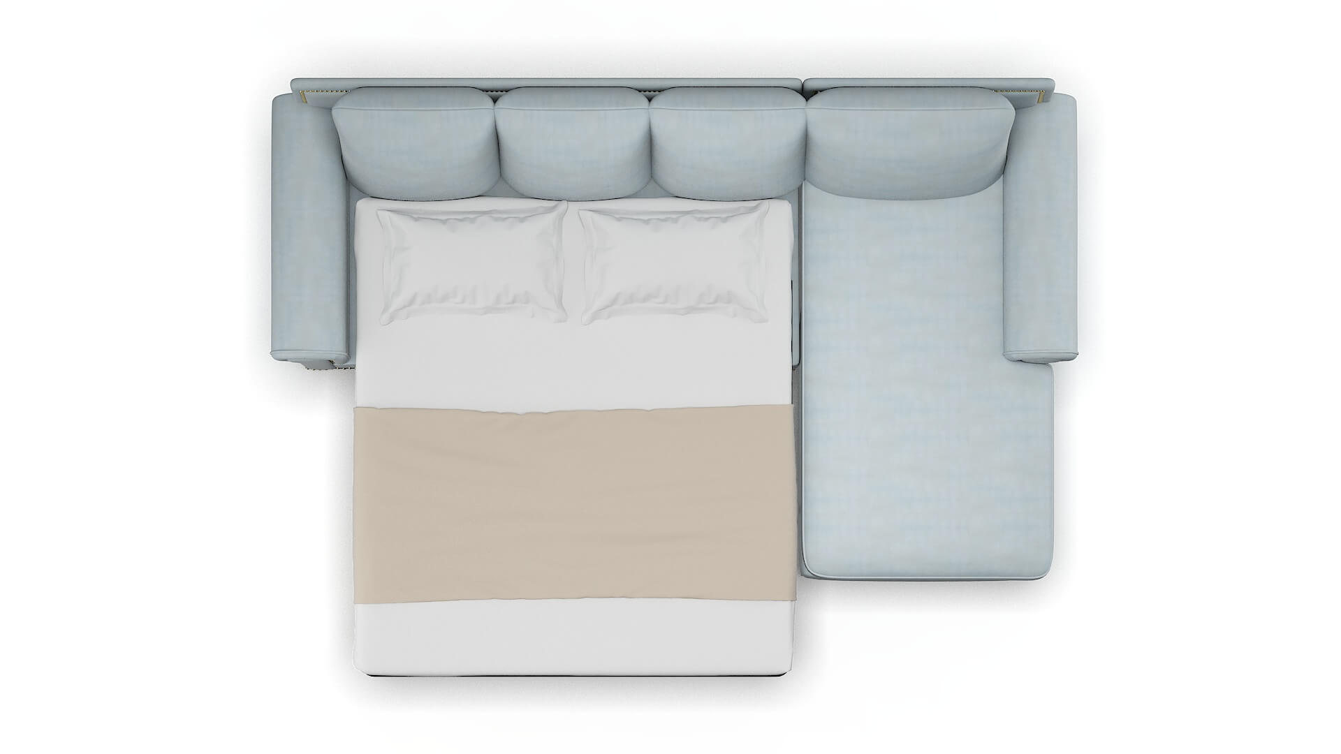 James Hathaway Aqua Panel Sleeper Espresso legs 3