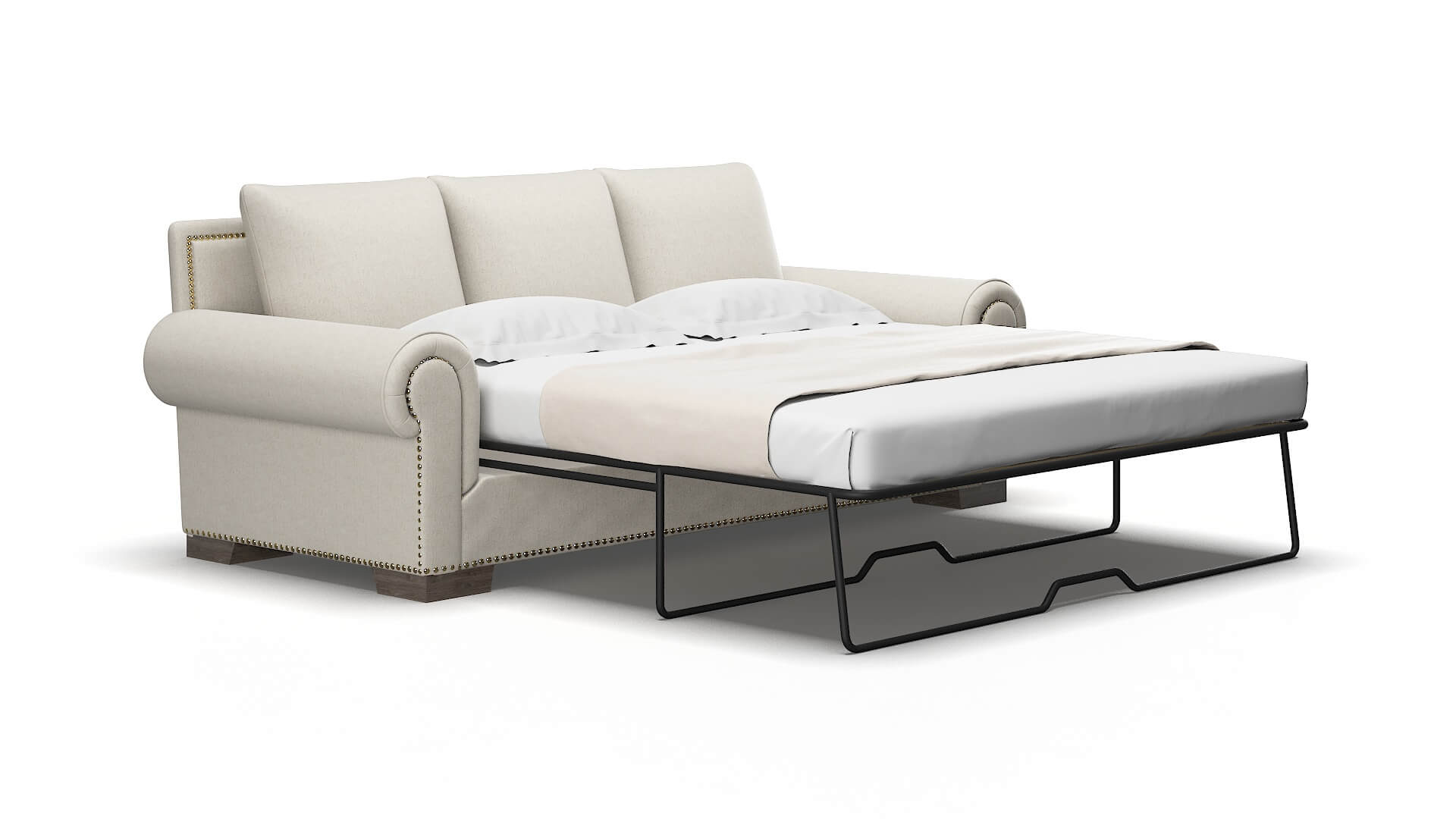 James Insight Dove Sofa Sleeper Espresso legs 2