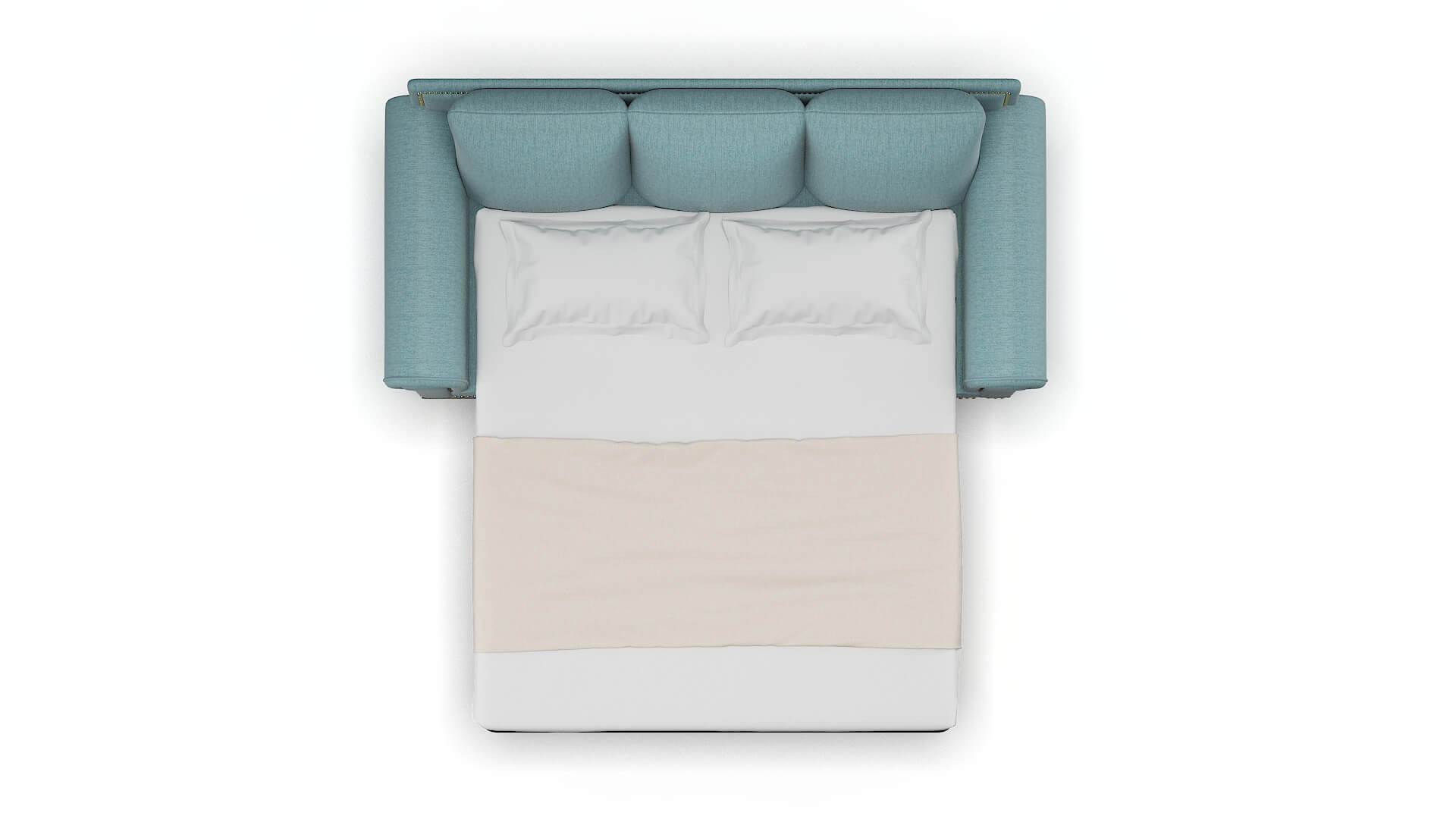 James Insight Peacock Sofa Sleeper Espresso legs 3