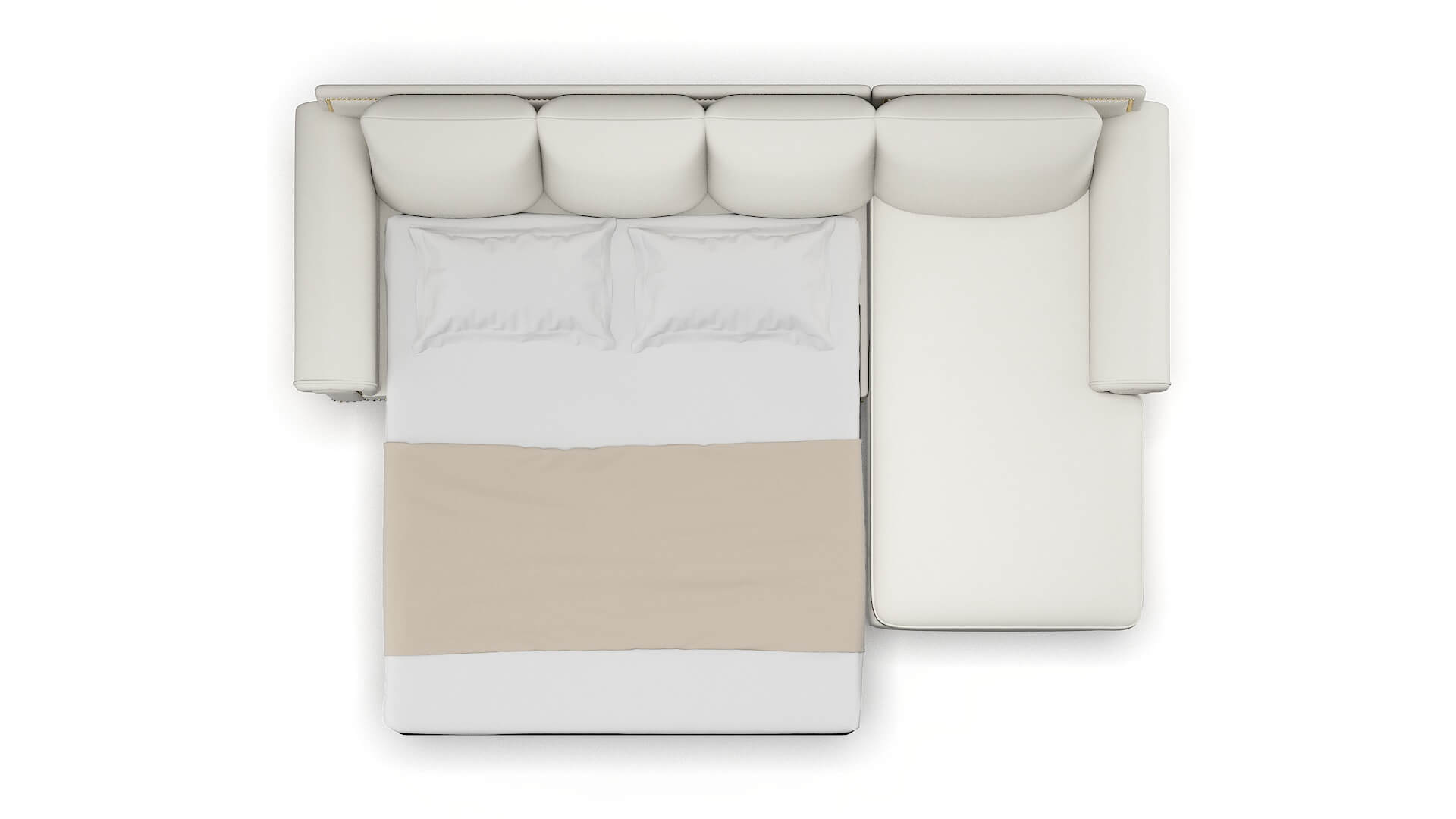 James Keylargo Oatmeal Panel Sleeper Espresso legs 3