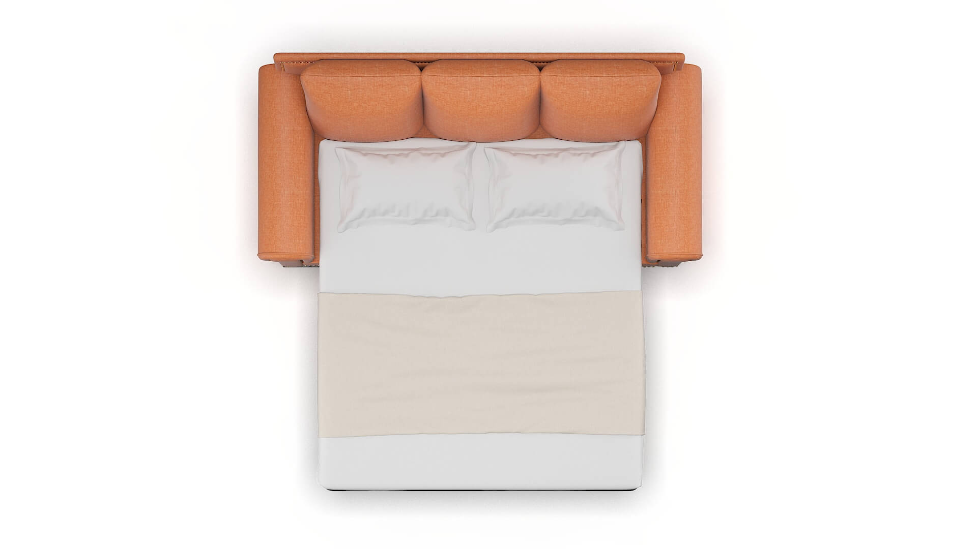 James Keylargo Terracotta Sofa Sleeper Espresso legs 3