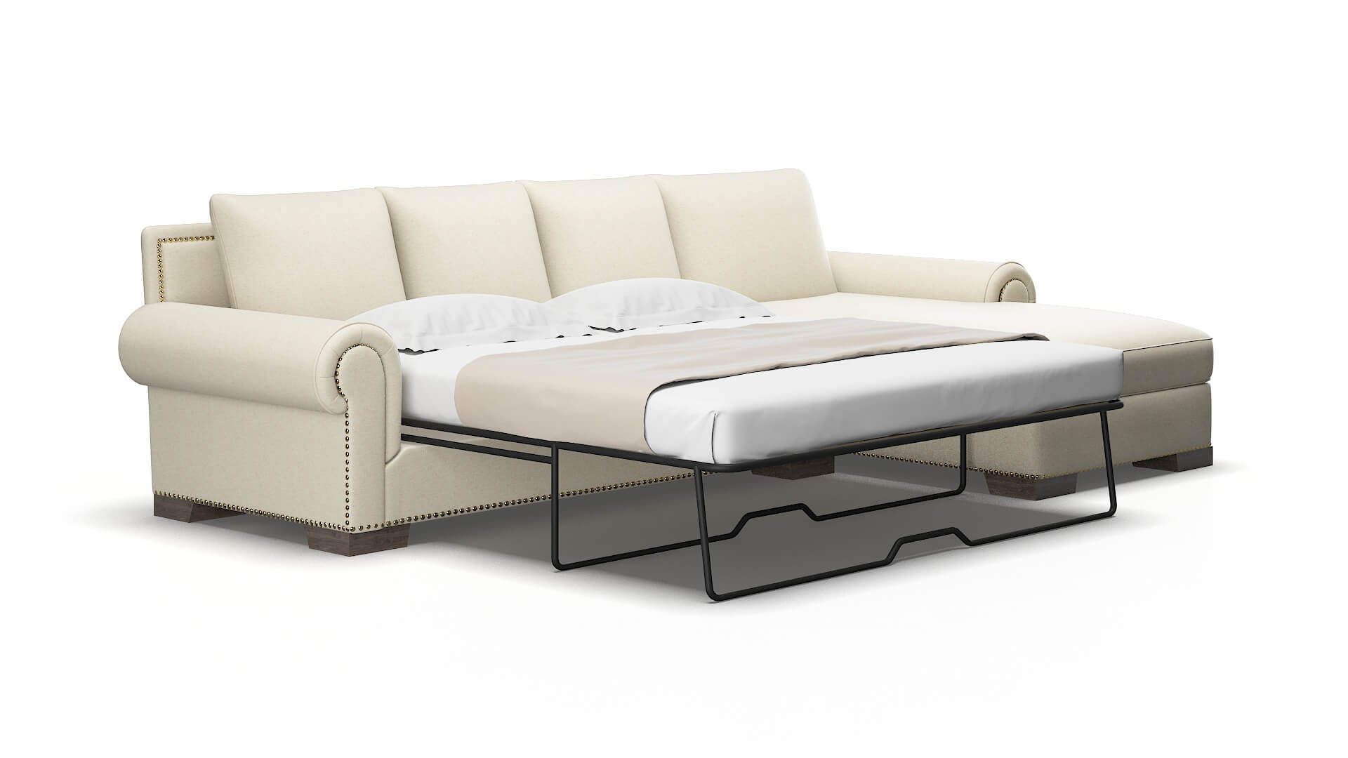James Lana sand Panel sleeper Espresso Legs  2