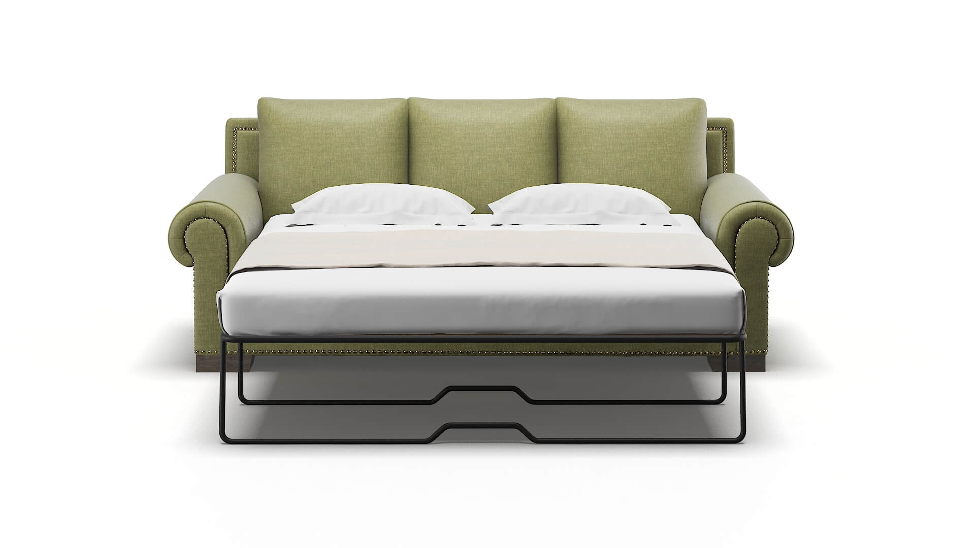 James Leslie Lawn Sofa Sleeper Espresso legs 1