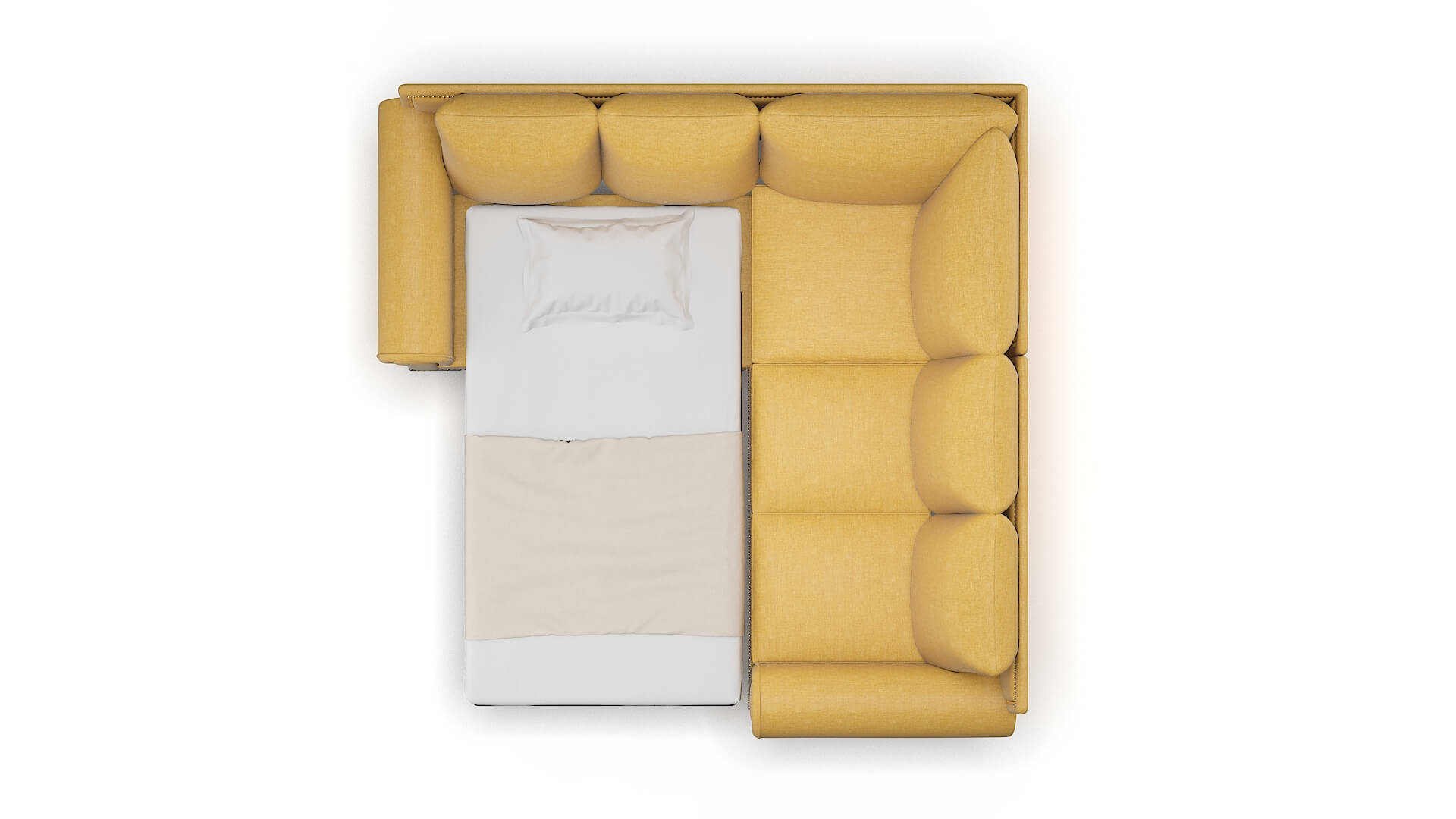 James Leslie Saffron Sectional Sleeper Espresso legs 3