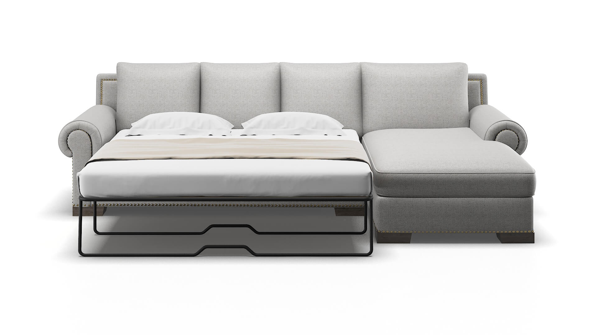 James Malibu Dove Panel Sleeper Espresso legs 1