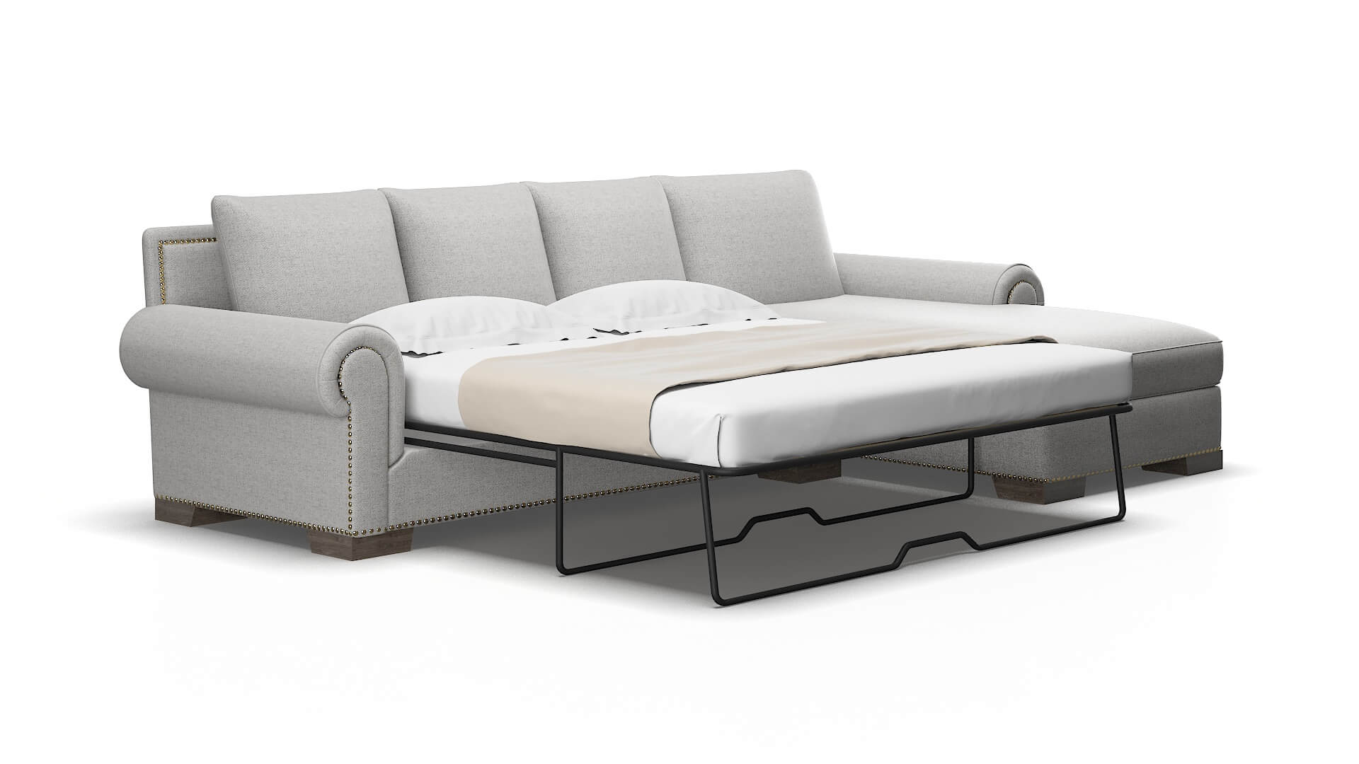 James Malibu dove Panel sleeper Espresso Legs  2