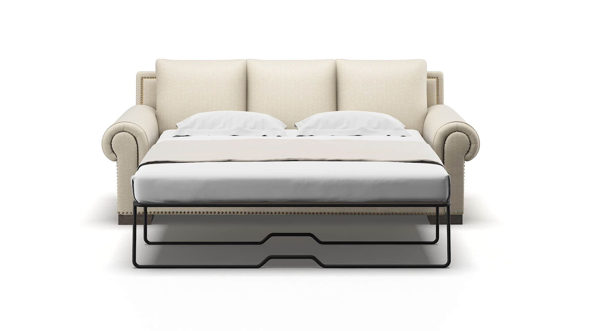 James Malibu Sand Sofa Sleeper Espresso legs 1