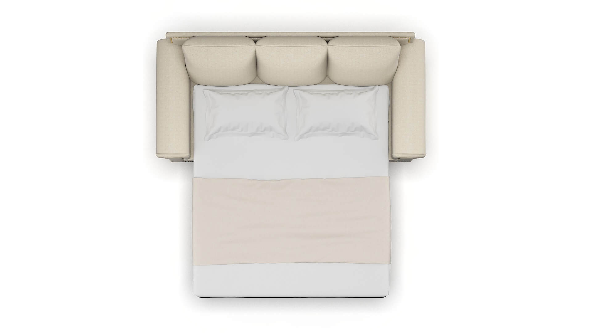 James Malibu Sand Sofa Sleeper Espresso legs 3