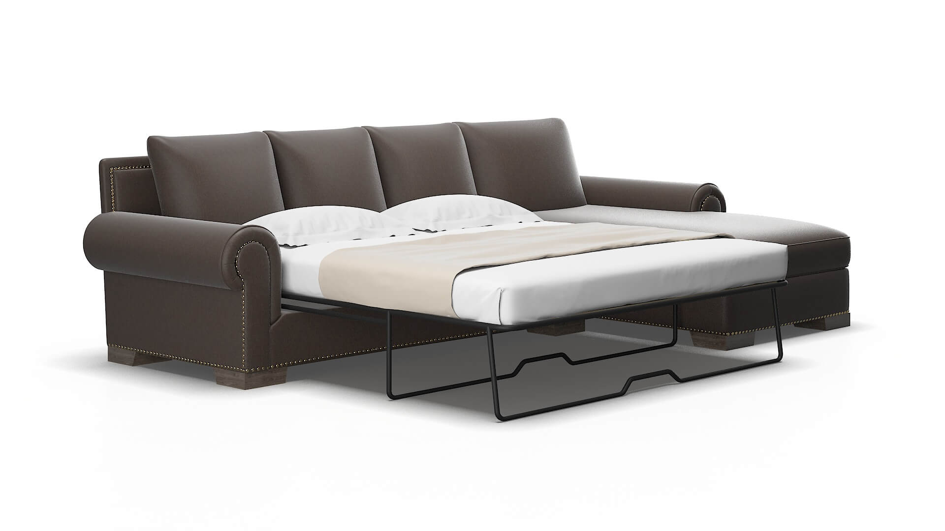 James Naples graphite Panel sleeper Espresso Legs  2