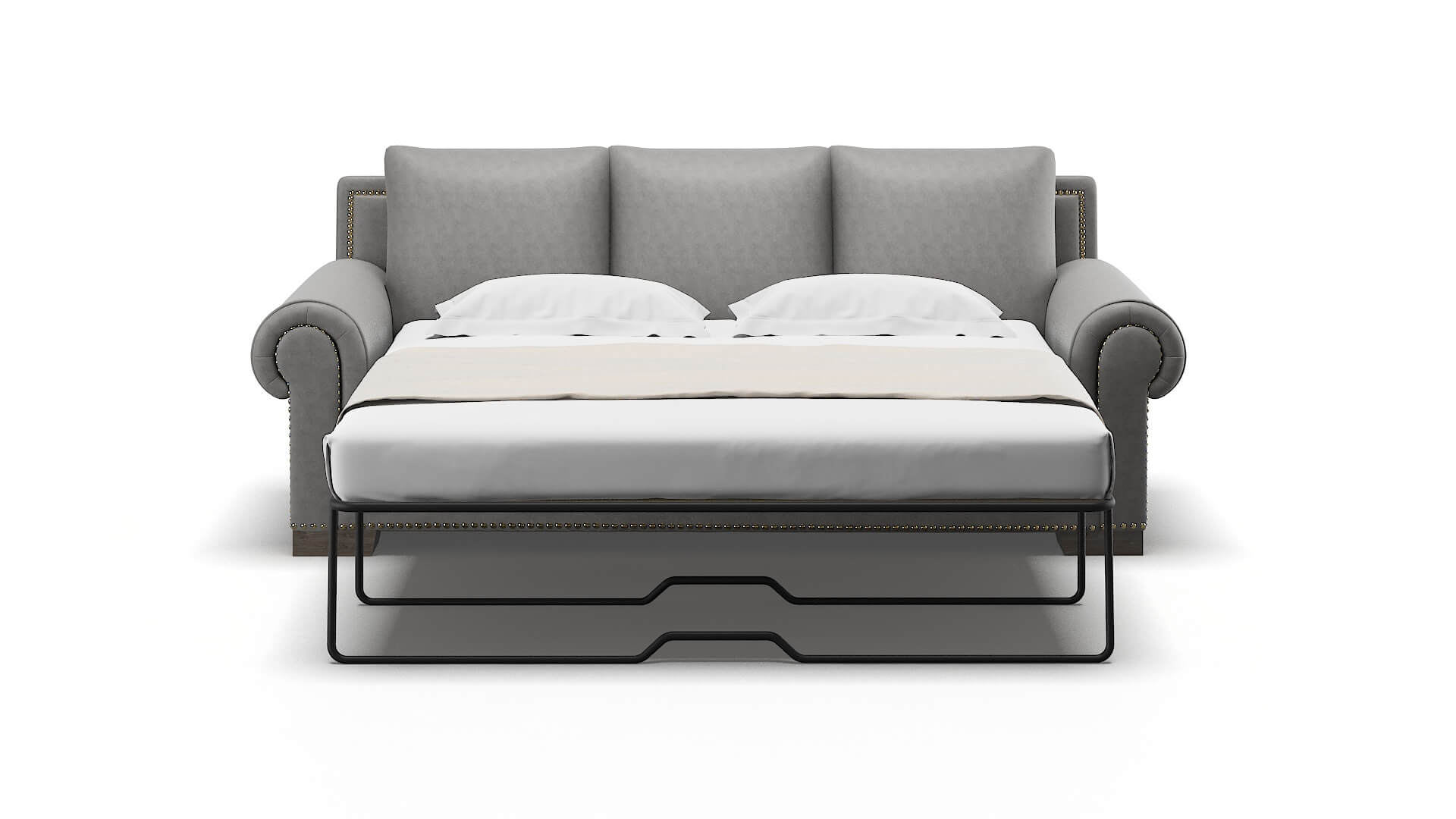 James Noble Smoke Sofa Sleeper Espresso legs 1