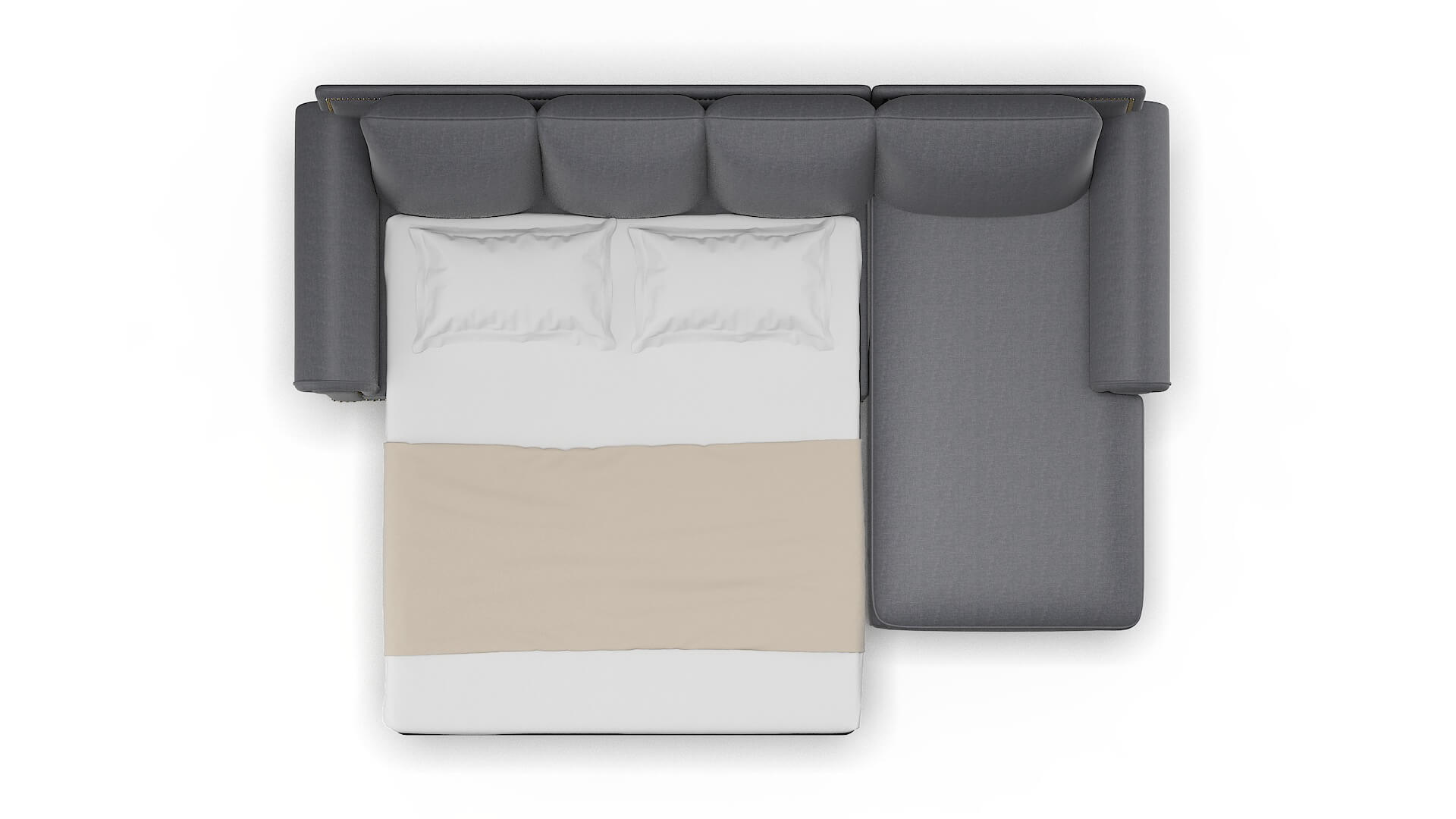 James Notion Graphite Panel Sleeper Espresso legs 3