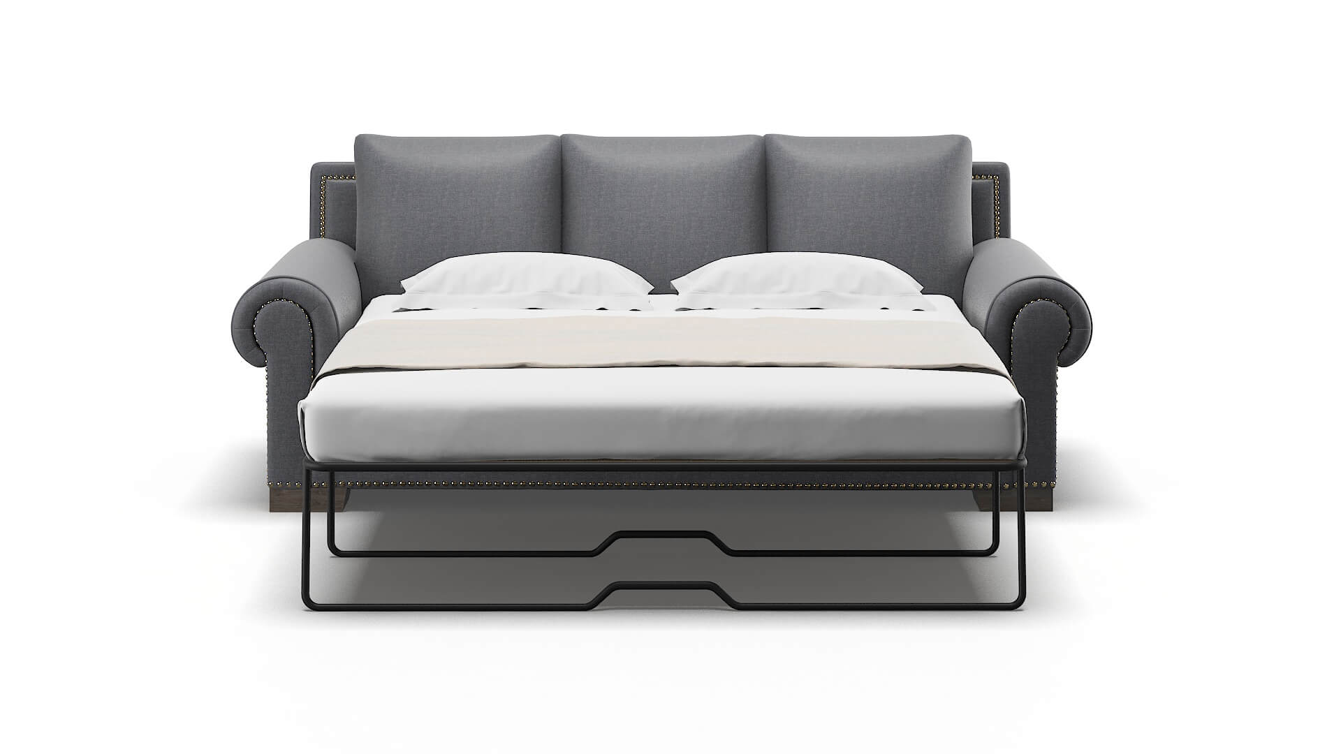 James Notion Graphite Sofa Sleeper Espresso legs 1