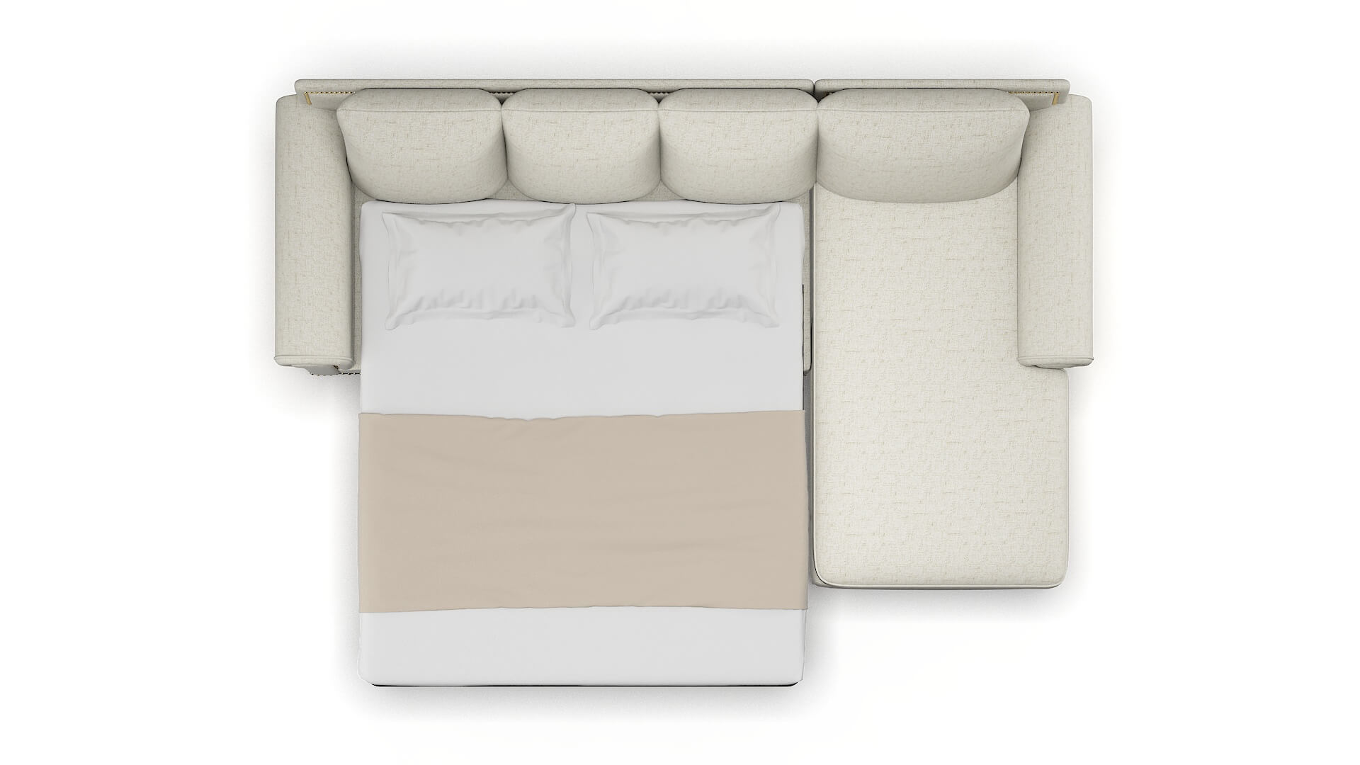 James Oceanside Birch Panel Sleeper Espresso legs 3