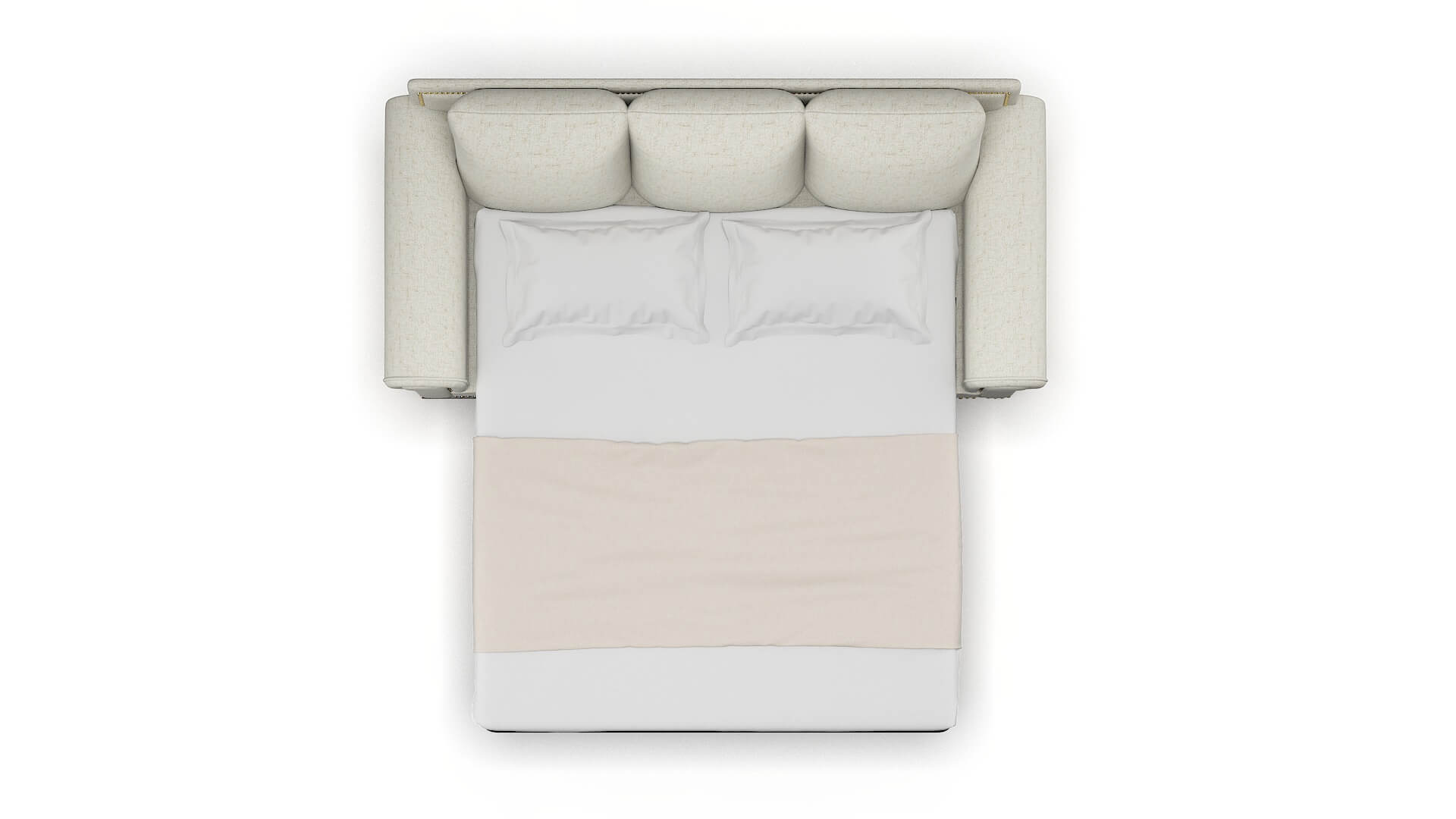 James Oceanside Birch Sofa Sleeper Espresso legs 3