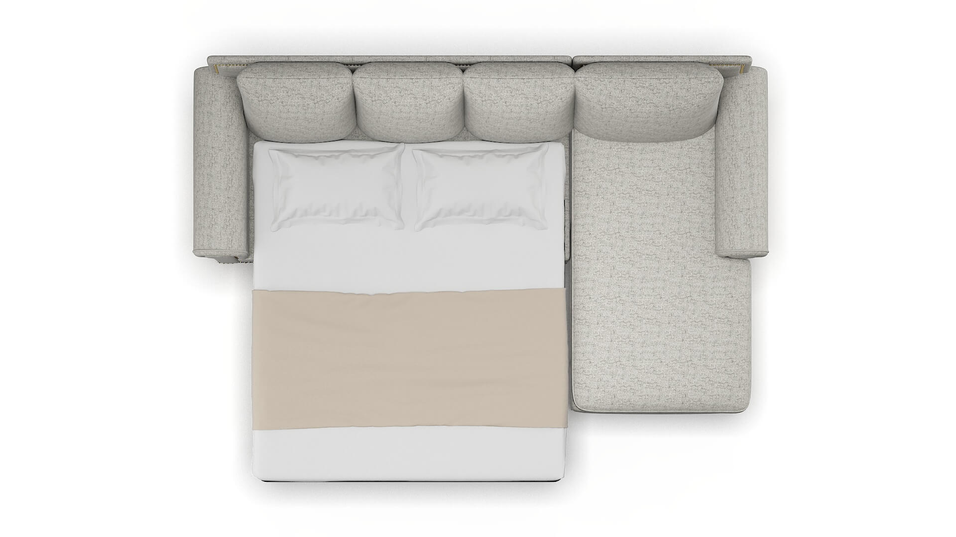 James Oceanside Granite Panel Sleeper Espresso legs 3