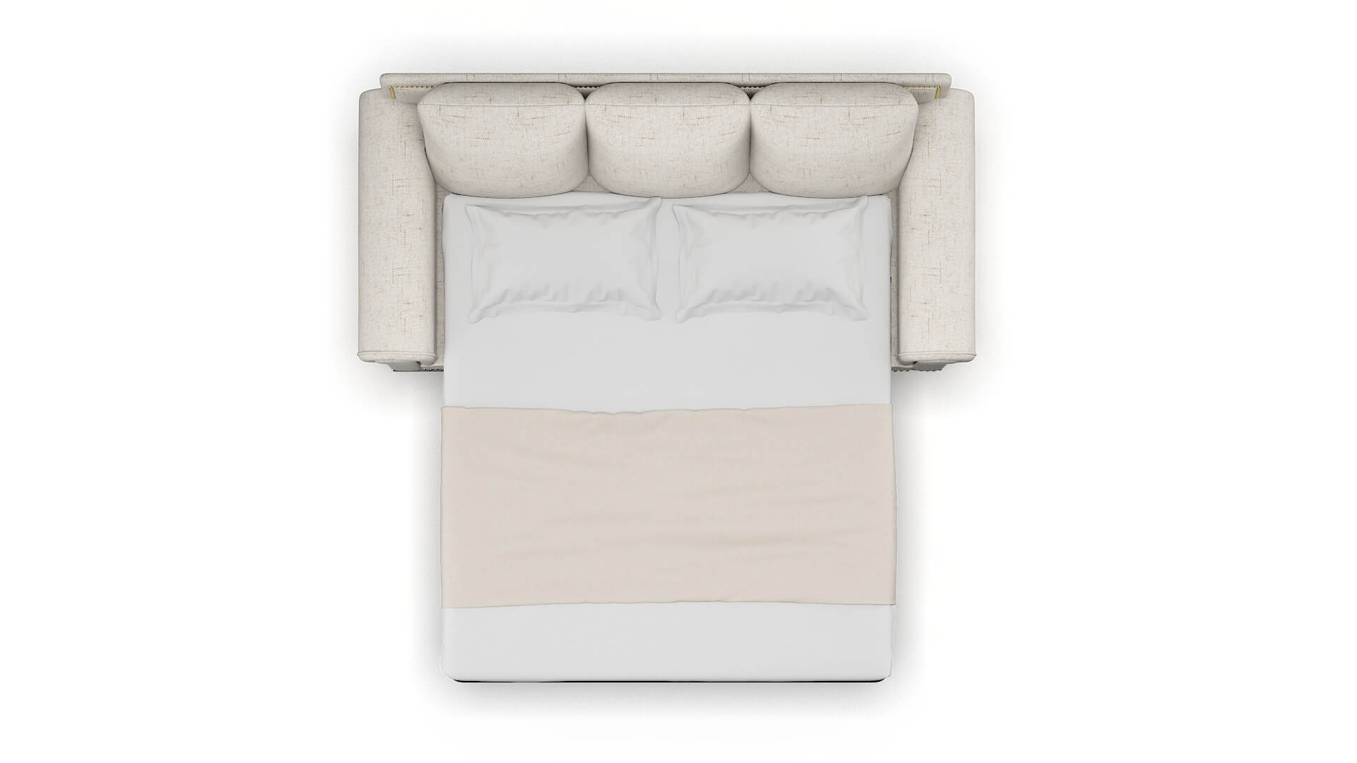 James Oceanside Natural Sofa Sleeper Espresso legs 3