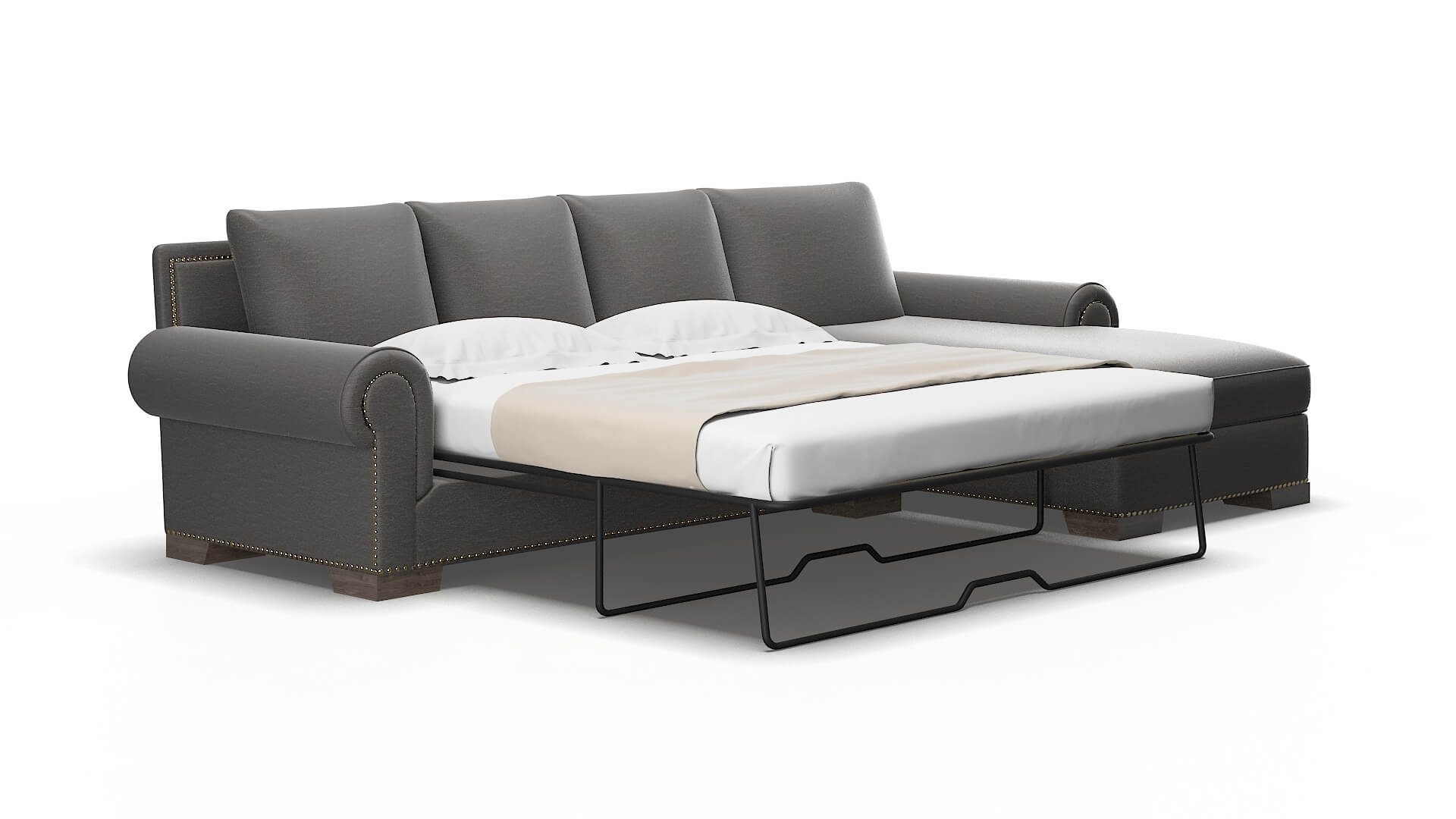 James Oscar Grey Panel Sleeper Espresso legs 2