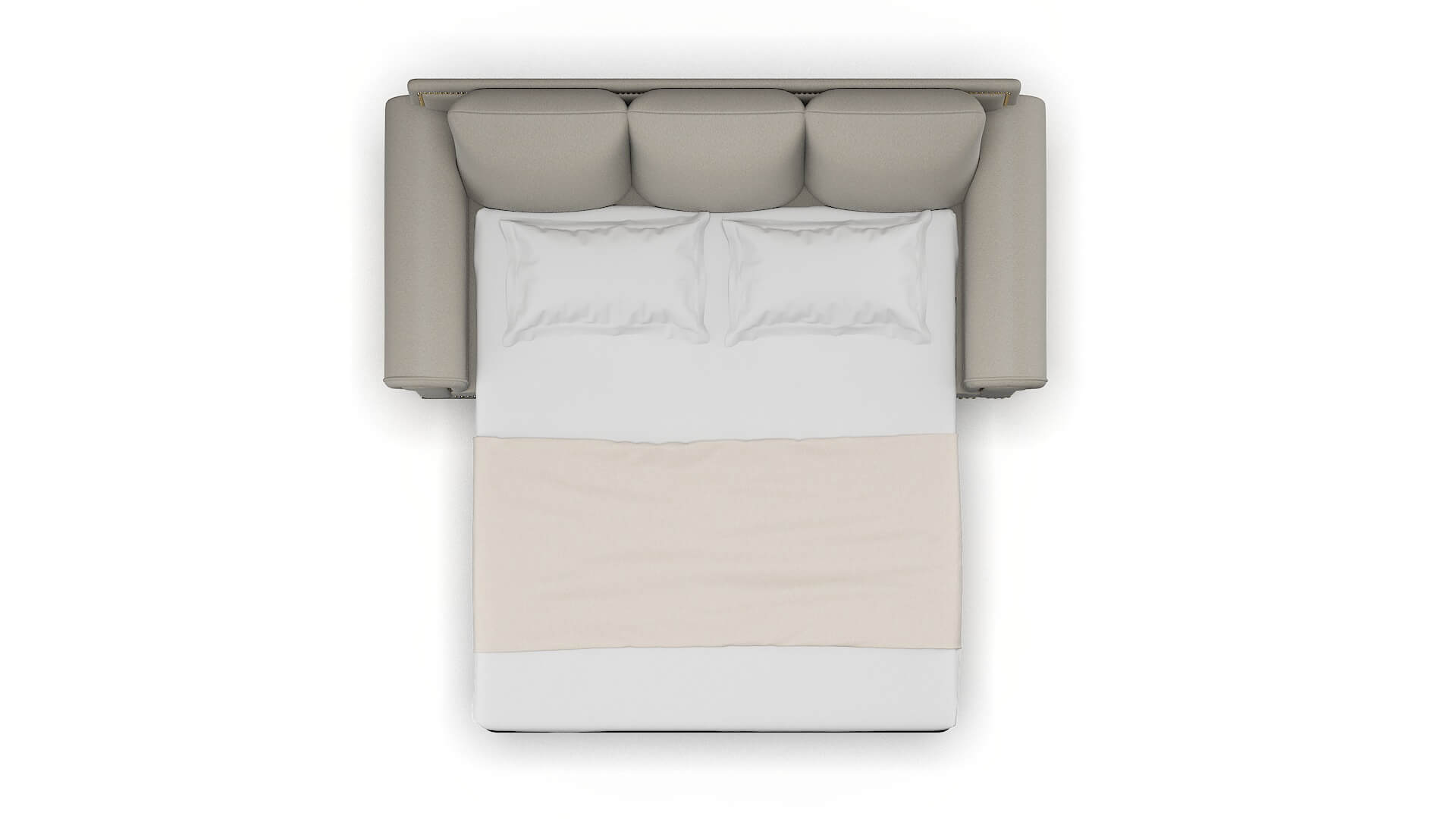 James Oscar Silver Sofa Sleeper Espresso legs 3