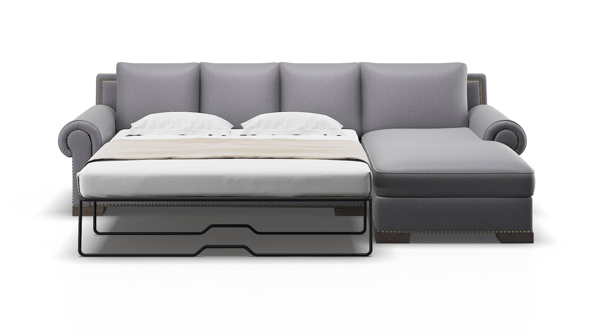 James Parker Ash Panel Sleeper Espresso legs 1