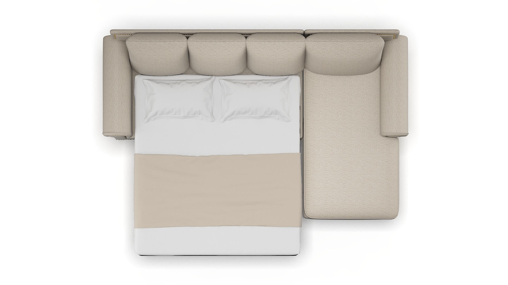 James Parker Wheat Panel Sleeper Espresso legs 3