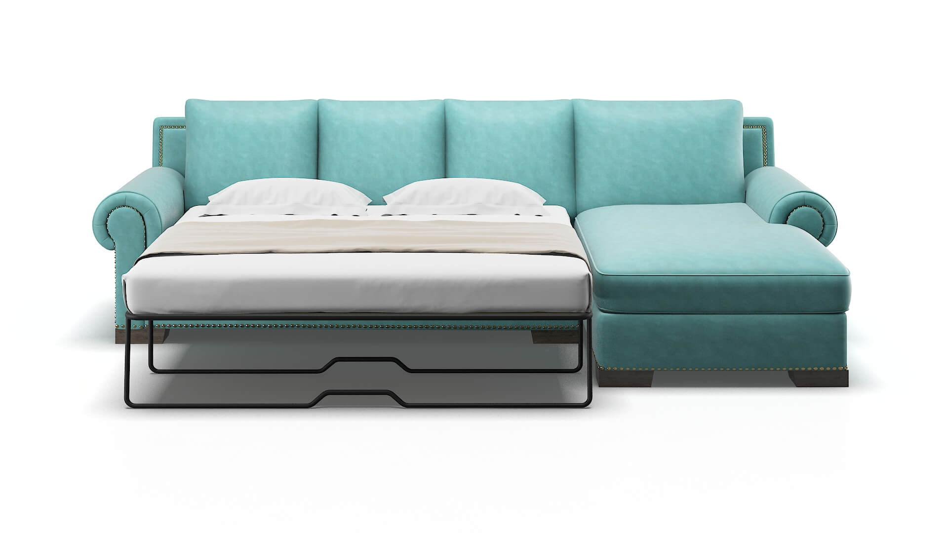 James Portland Mercury Panel Sleeper Espresso legs 1